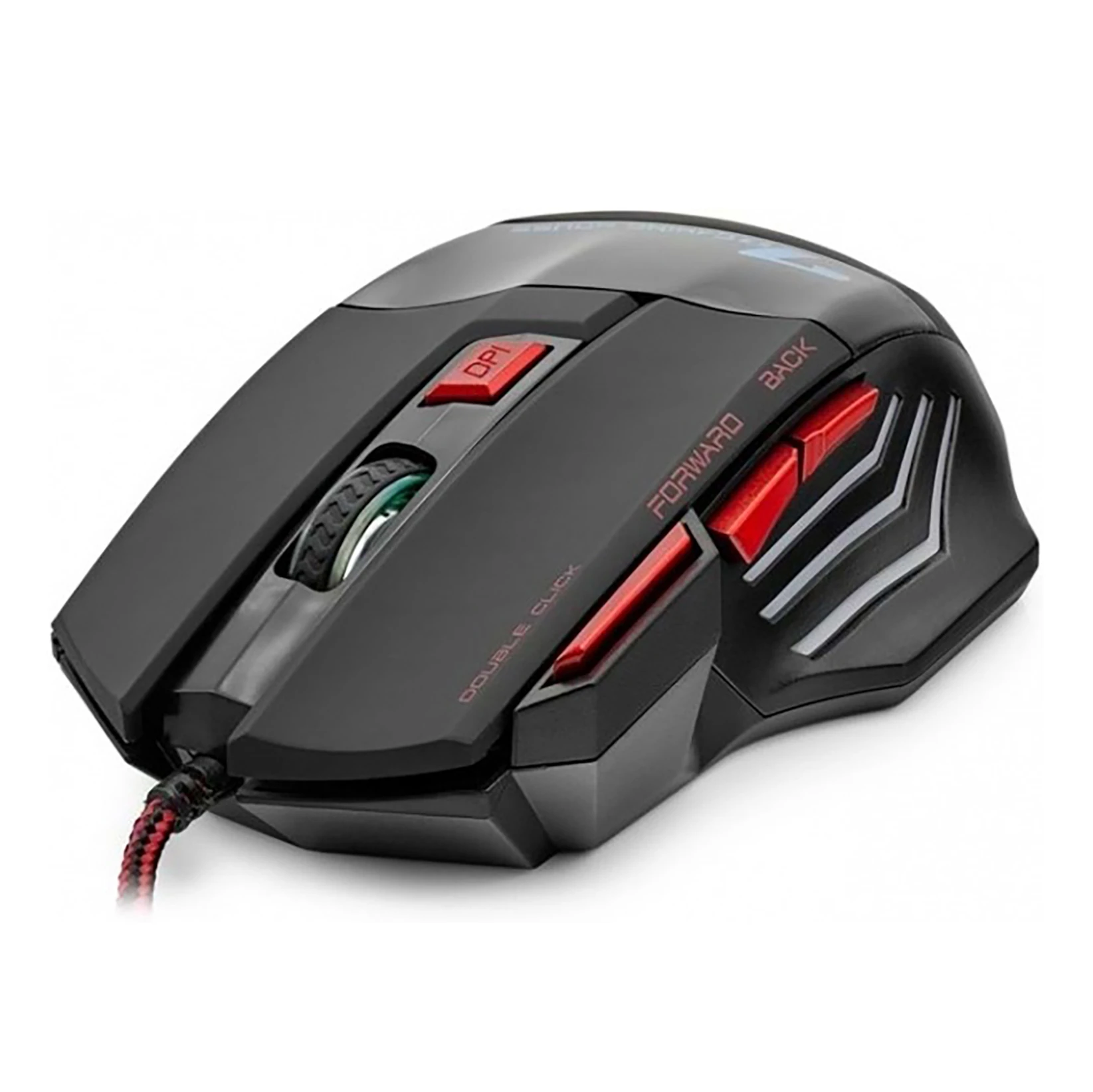 Hadron HDG30 3600dpi Ledli 1.44mt USB Kablolu Oyuncu Mouse - Kırmızı-Siyah