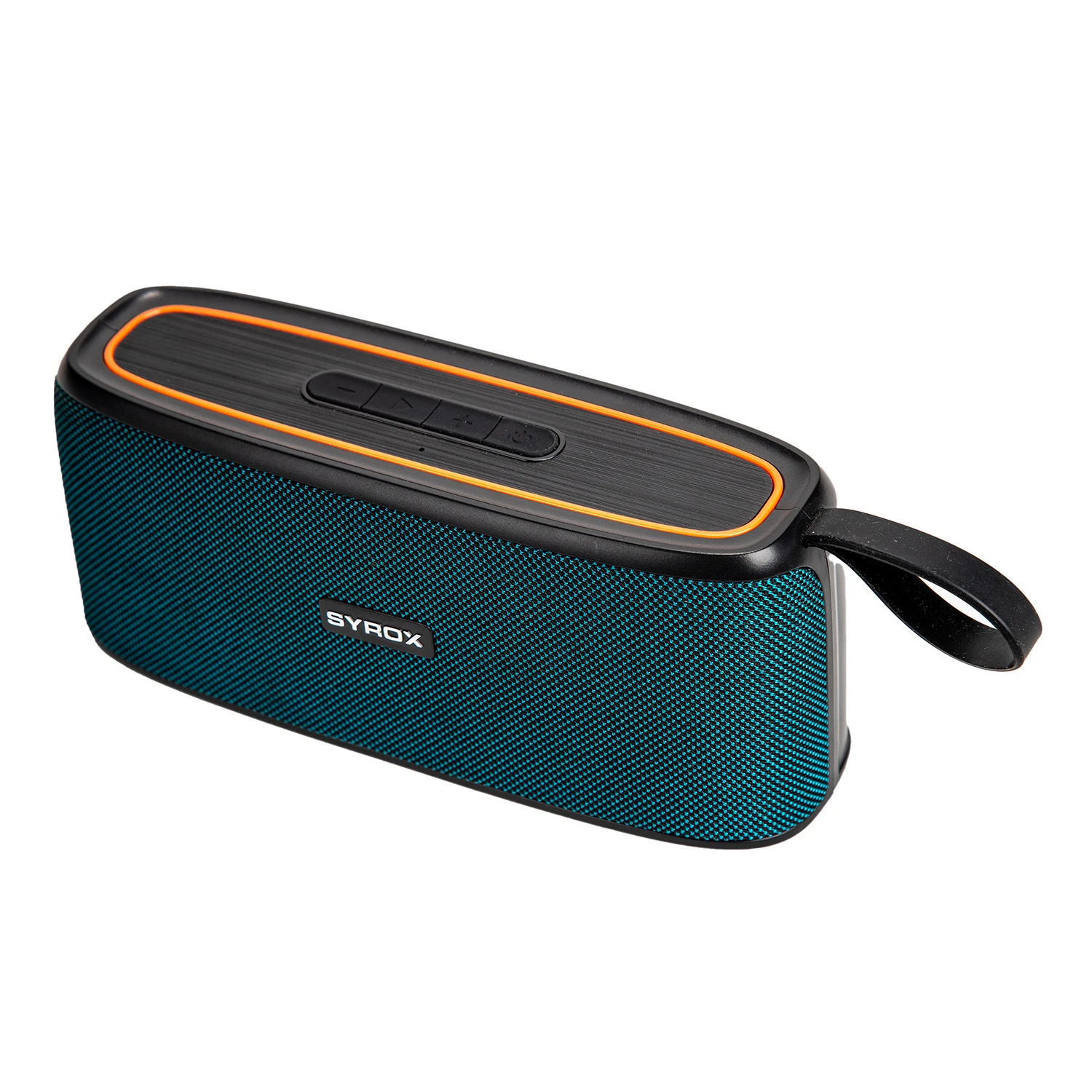 Syrox S36 Hafıza Kartı + USB + 3.5mm AUX + FM + Eller Serbest 2x5W TWS Bluetooth 5.0 + EDR Kablosuz Hoparlör - Açık Mavi