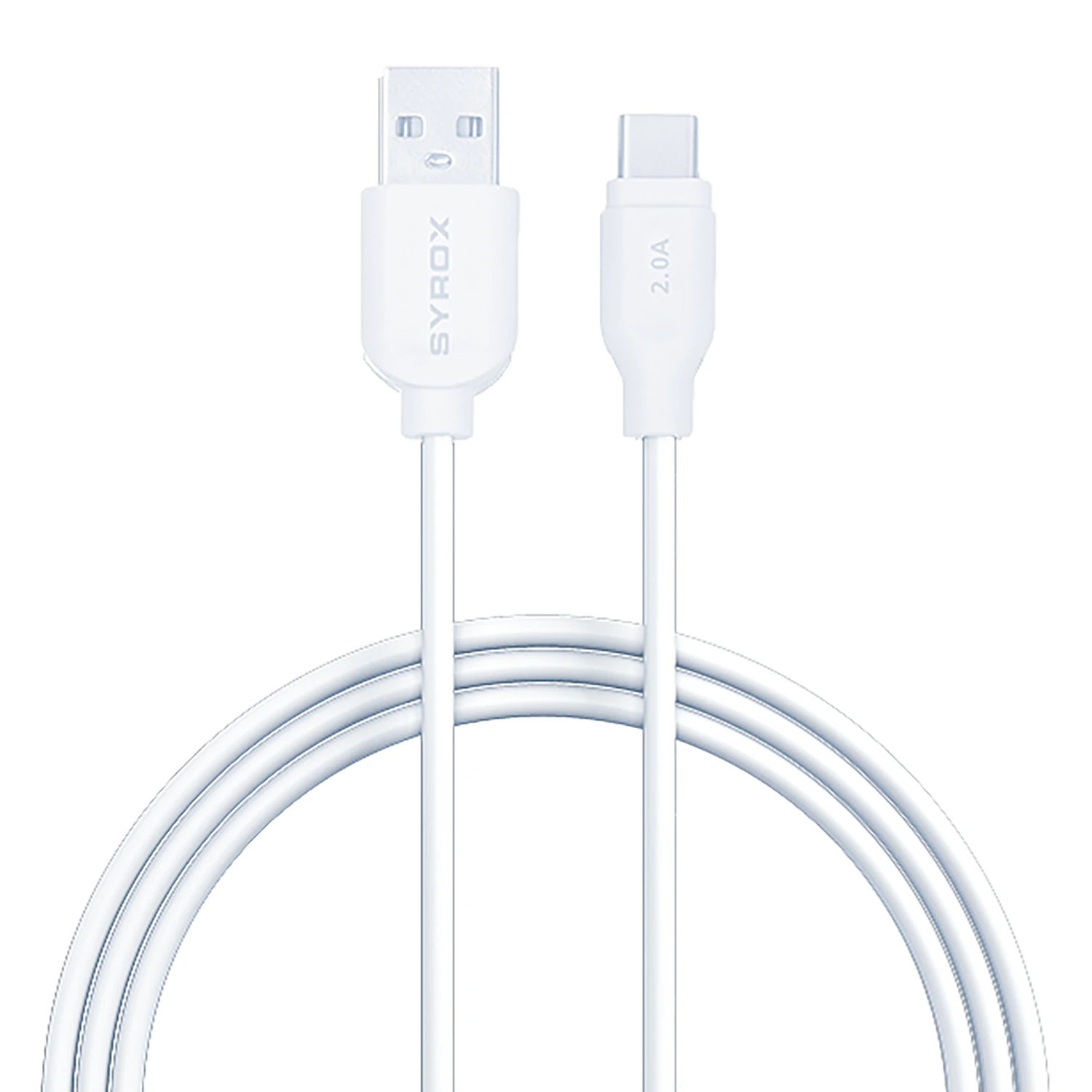 Syrox C71 2.0A 1mt USB-A - Type-C Şarj & Data Kablosu - Beyaz