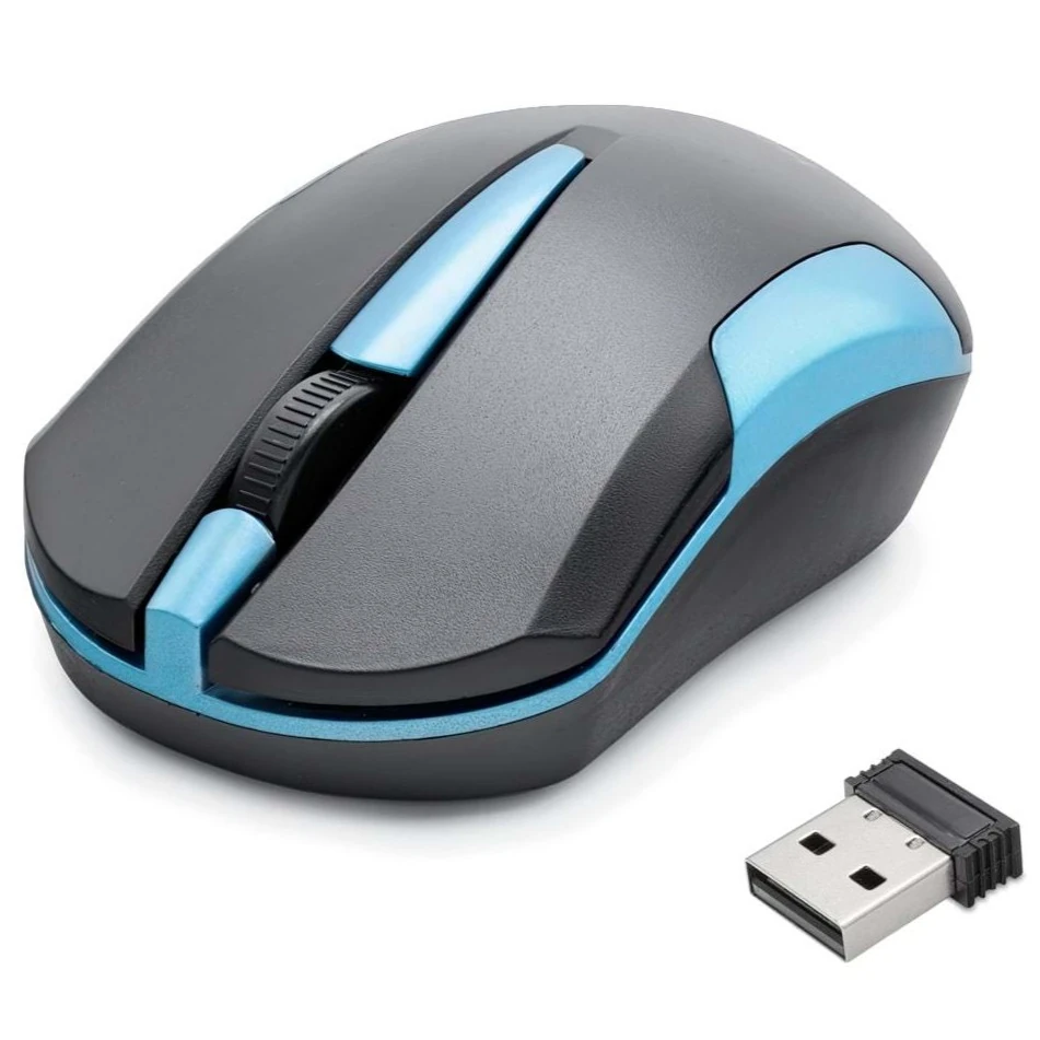 Hadron HDX3407 1600dpi 2.4Ghz USB Kablosuz Mouse - Mavi-Siyah