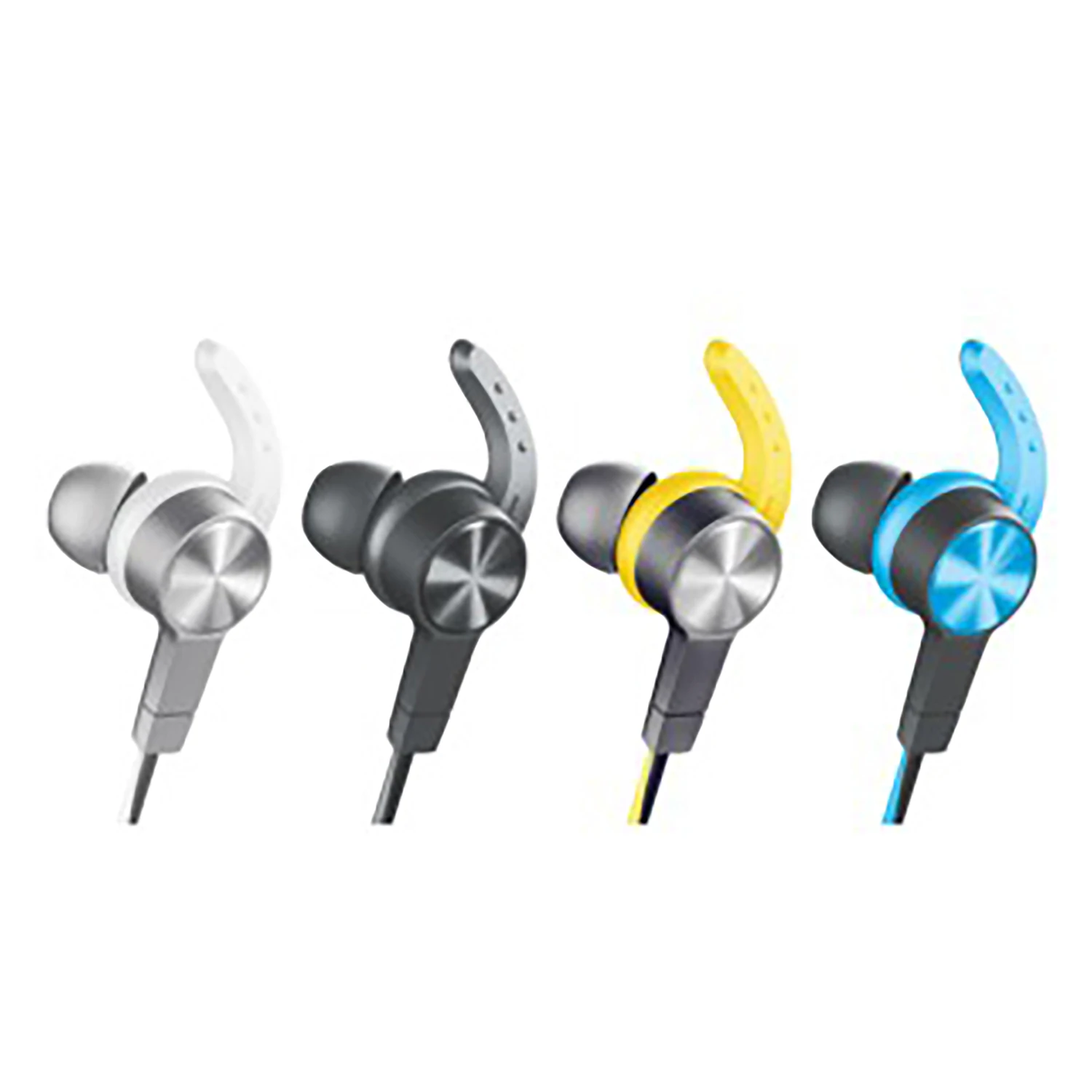 Syrox S32 Mıknatıslı Bluetooth v5.0 Kablosuz Mikrofonlu Kulakiçi Spor Kulaklık - Gri-Beyaz