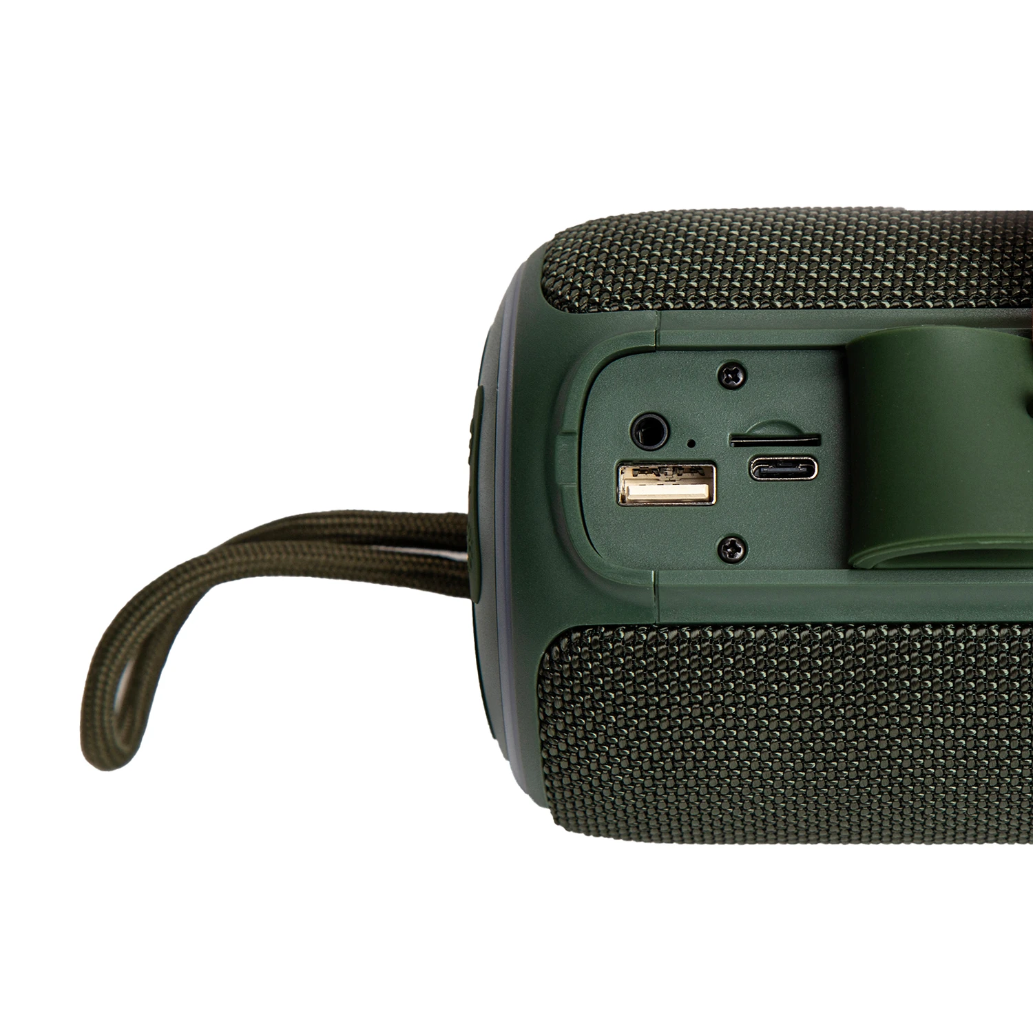 Syrox S33 RGB Ledli Hafıza Kartı + USB + 3.5mm AUX + FM + Eller Serbest 1x6W TWS Bluetooth 5.1 + EDR Kablosuz Hoparlör - Yeşil