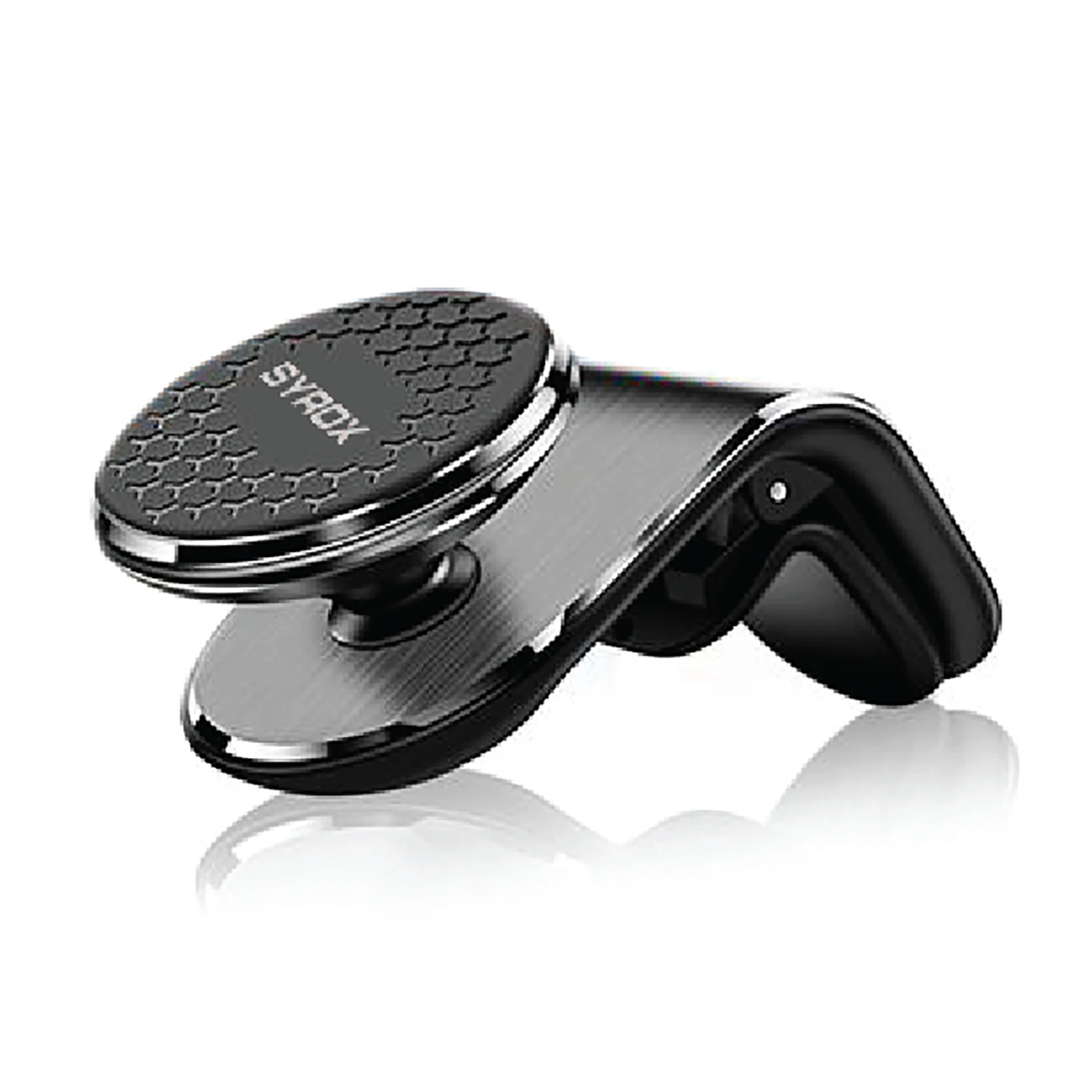 Syrox PH38 Açı Ayarlı Mıknatıslı Araç İçi Telefon Tutucu - Siyah