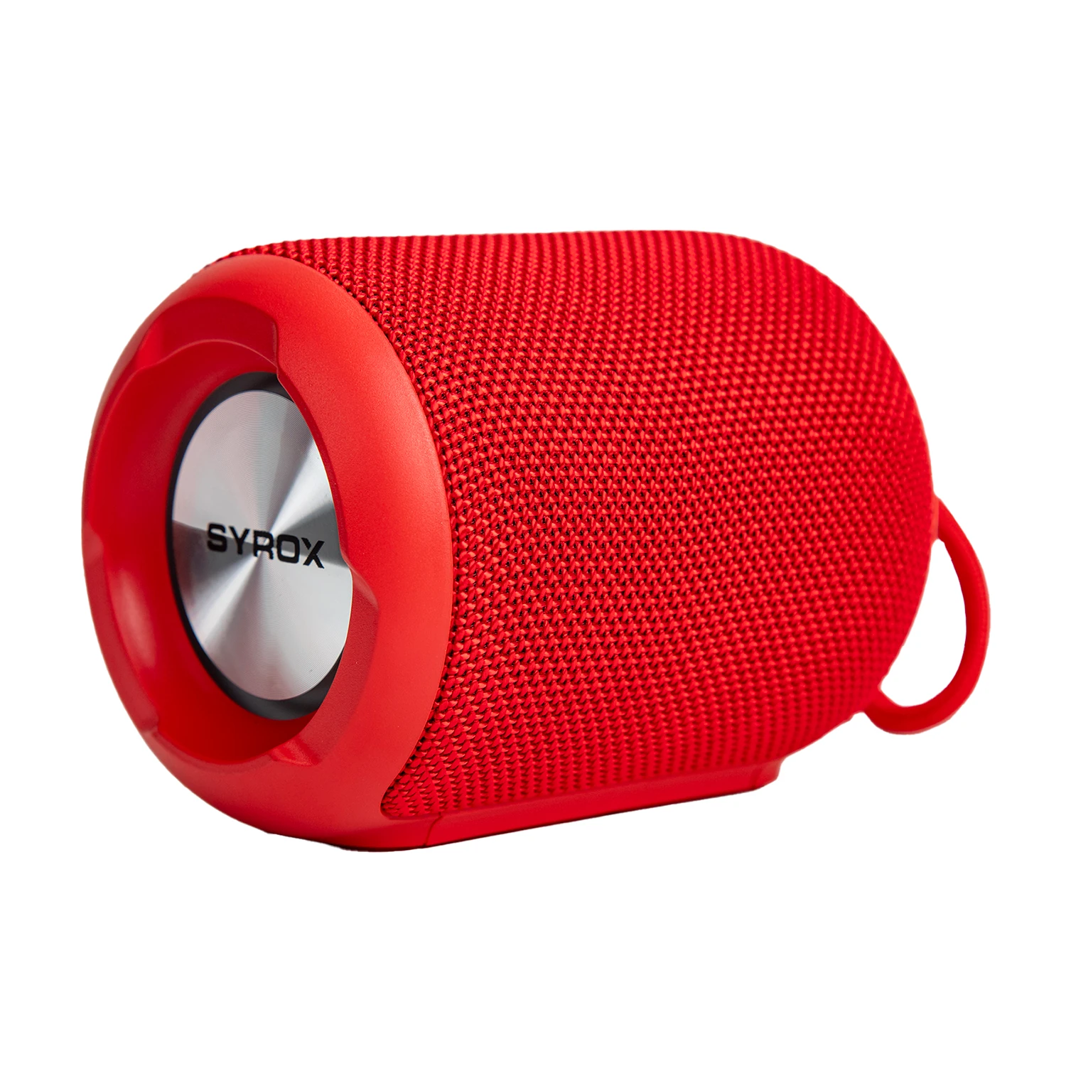 Syrox S33 RGB Ledli Hafıza Kartı + USB + 3.5mm AUX + FM + Eller Serbest 1x6W TWS Bluetooth 5.1 + EDR Kablosuz Hoparlör - Kırmızı
