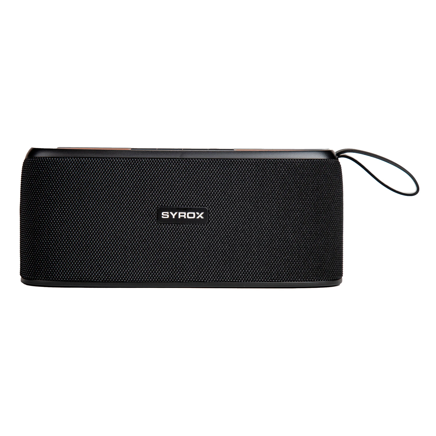 Syrox S36 Hafıza Kartı + USB + 3.5mm AUX + FM + Eller Serbest 2x5W TWS Bluetooth 5.0 + EDR Kablosuz Hoparlör - Siyah