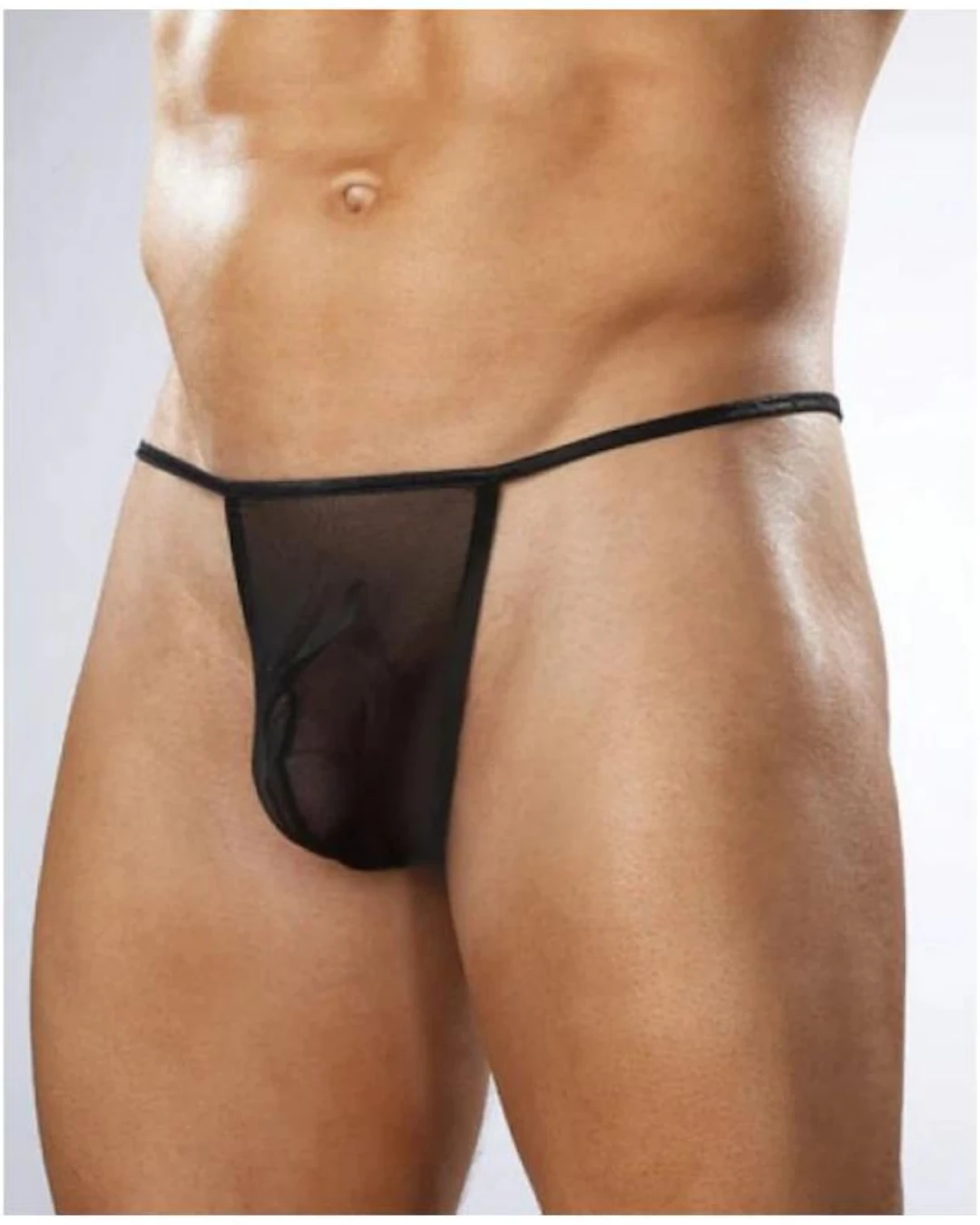 Lady Amoura Fantezi Transparan Seksi Tül Erkek String TG274600