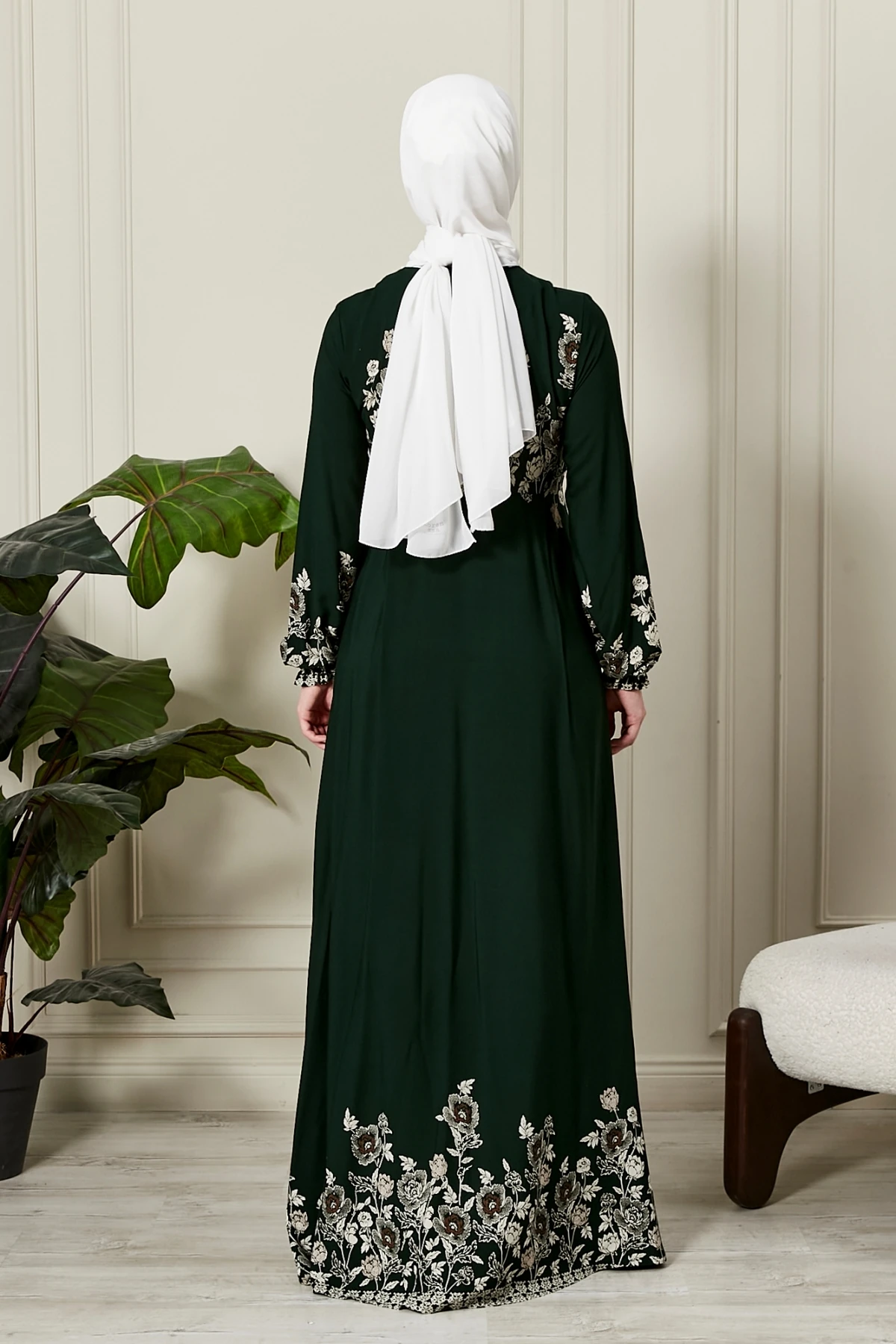 Mevlana Etek Viskon Kumaş Tesettür Giyim Anne Elbisesi Namaz Elbisesi Geniş Kalıp Tesettür Elbisesi