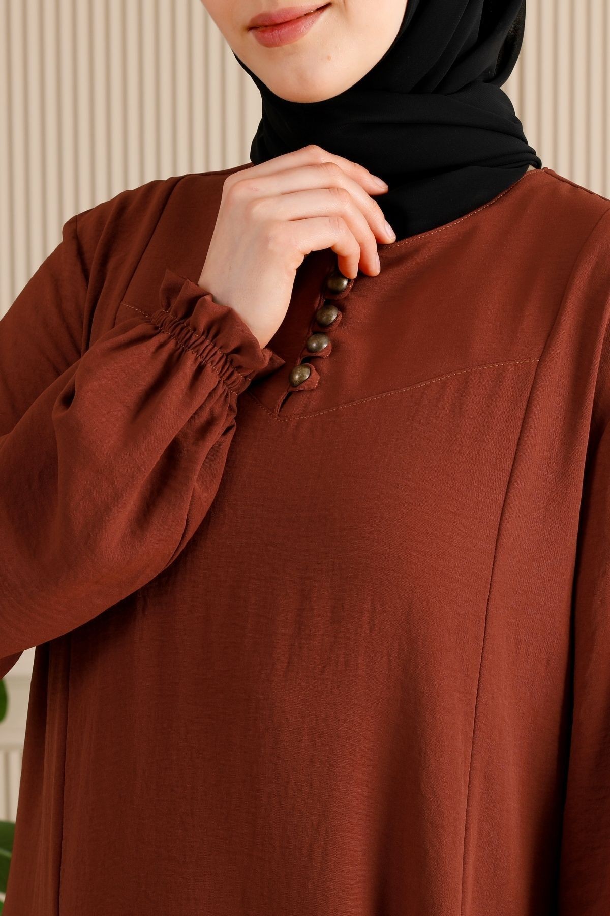Tesettür Giyim Anne Elbisesi Namaz Elbisesi Çiçek Desenli Boydan Elbise V Roba Balık Elbise