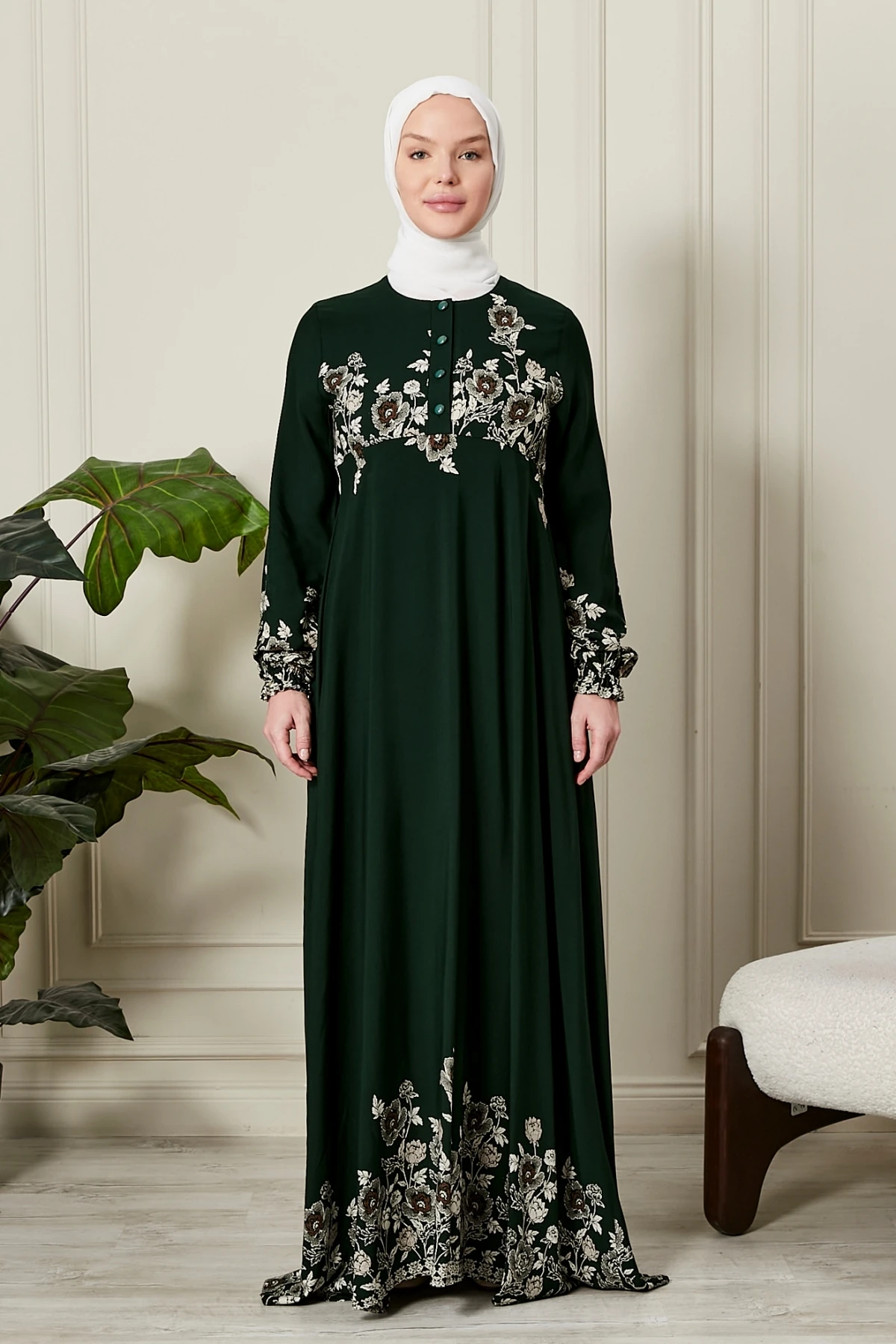 Mevlana Etek Viskon Kumaş Tesettür Giyim Anne Elbisesi Namaz Elbisesi Geniş Kalıp Tesettür Elbisesi