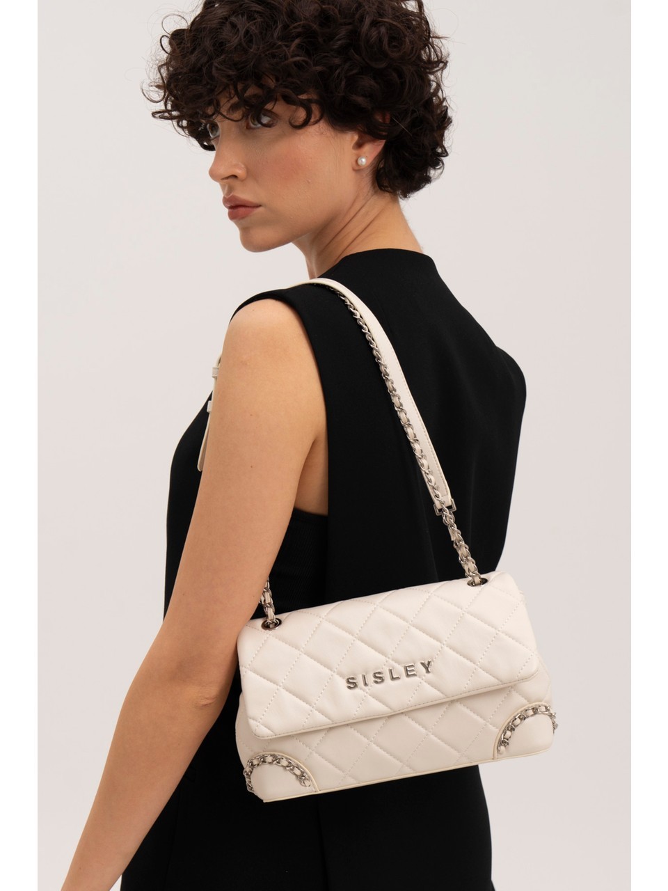 Sisley Kol Çantası Beyaz SLY 077