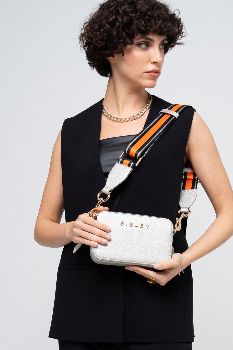 Sisley Çapraz Çanta Gümüş SLY 070