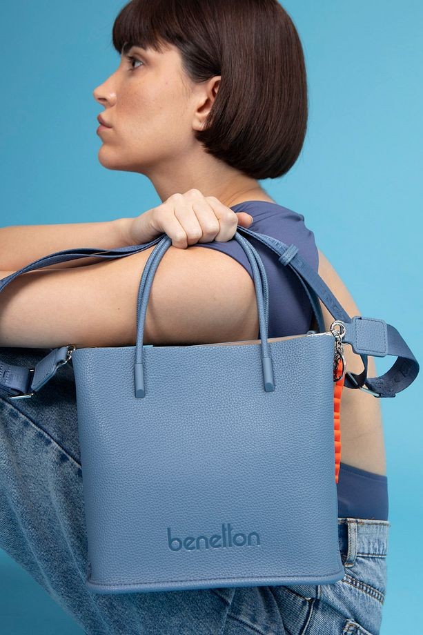 Benetton Kol Çantası Mavi BNT 1535