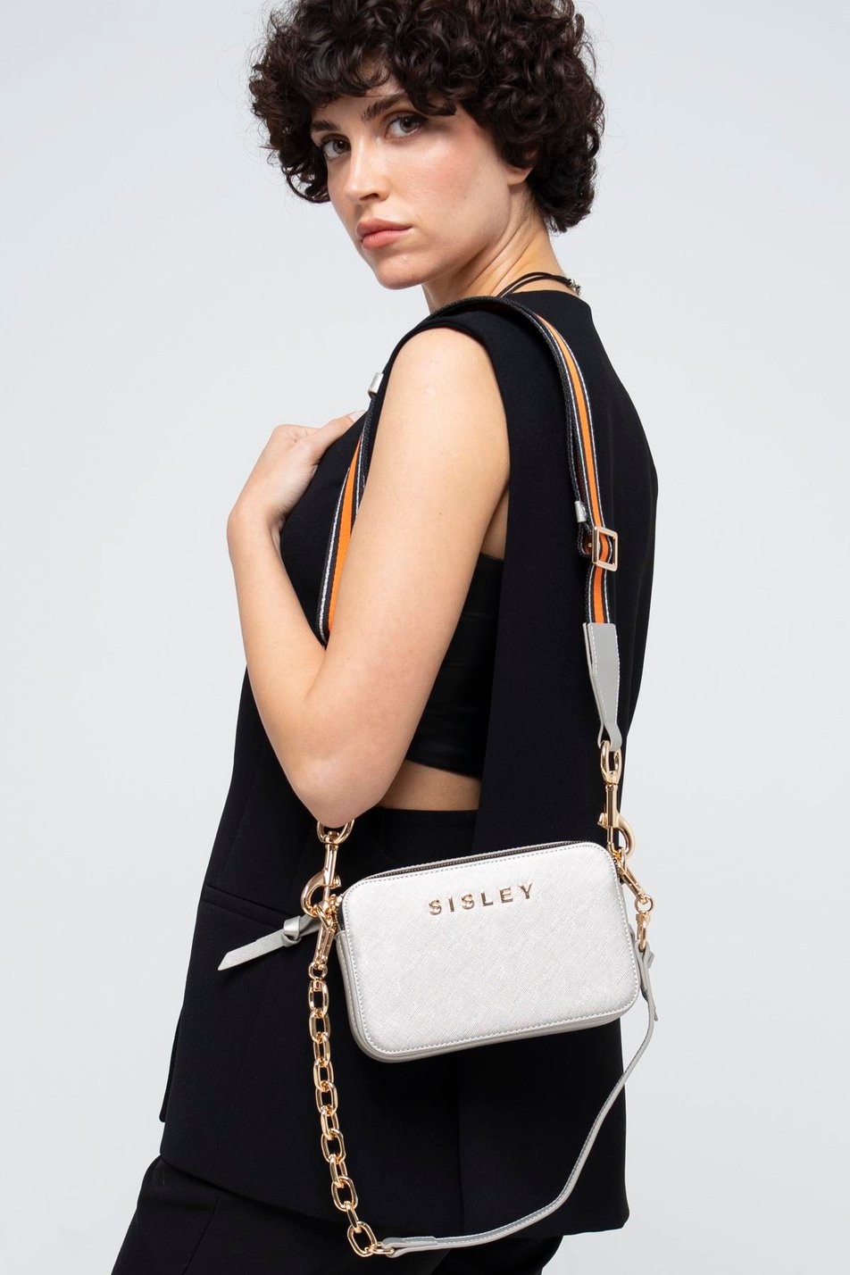 Sisley Çapraz Çanta Gümüş SLY 070