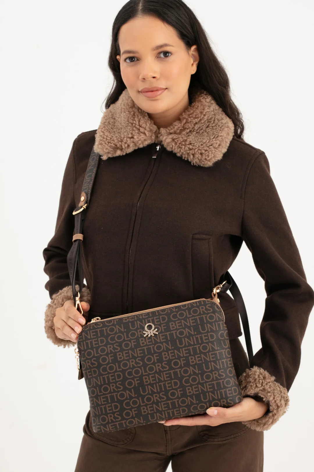 Benetton Çapraz Çanta Kahve-Taba BNT 1636