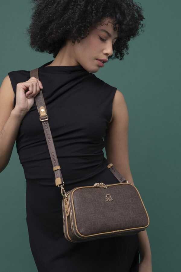 Benetton Çapraz Çanta Kahve Camel BNT 1277