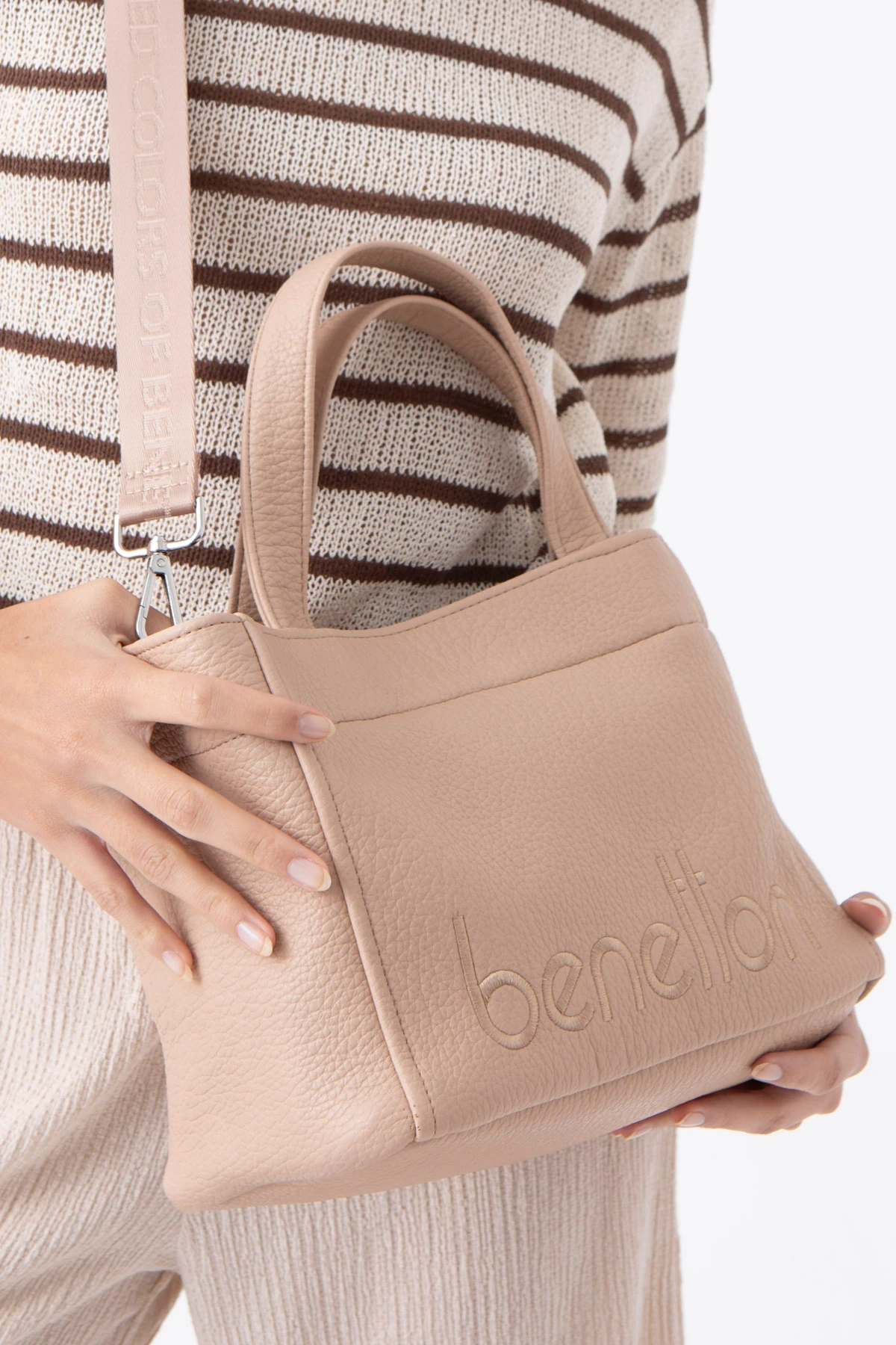 Benetton Kol Çantası Ten BNT 1477