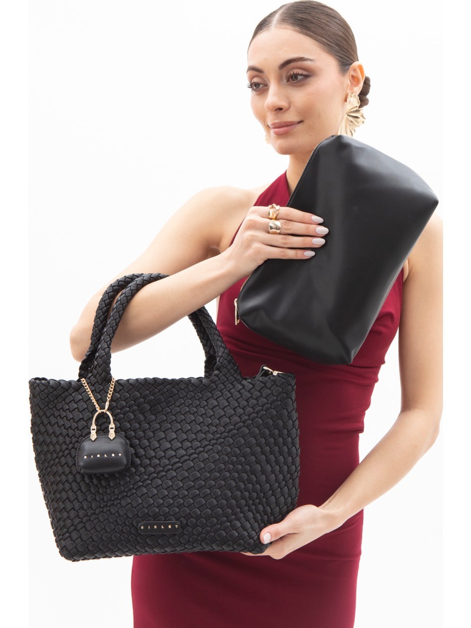 Sisley Kol Çantası Siyah SLY 219