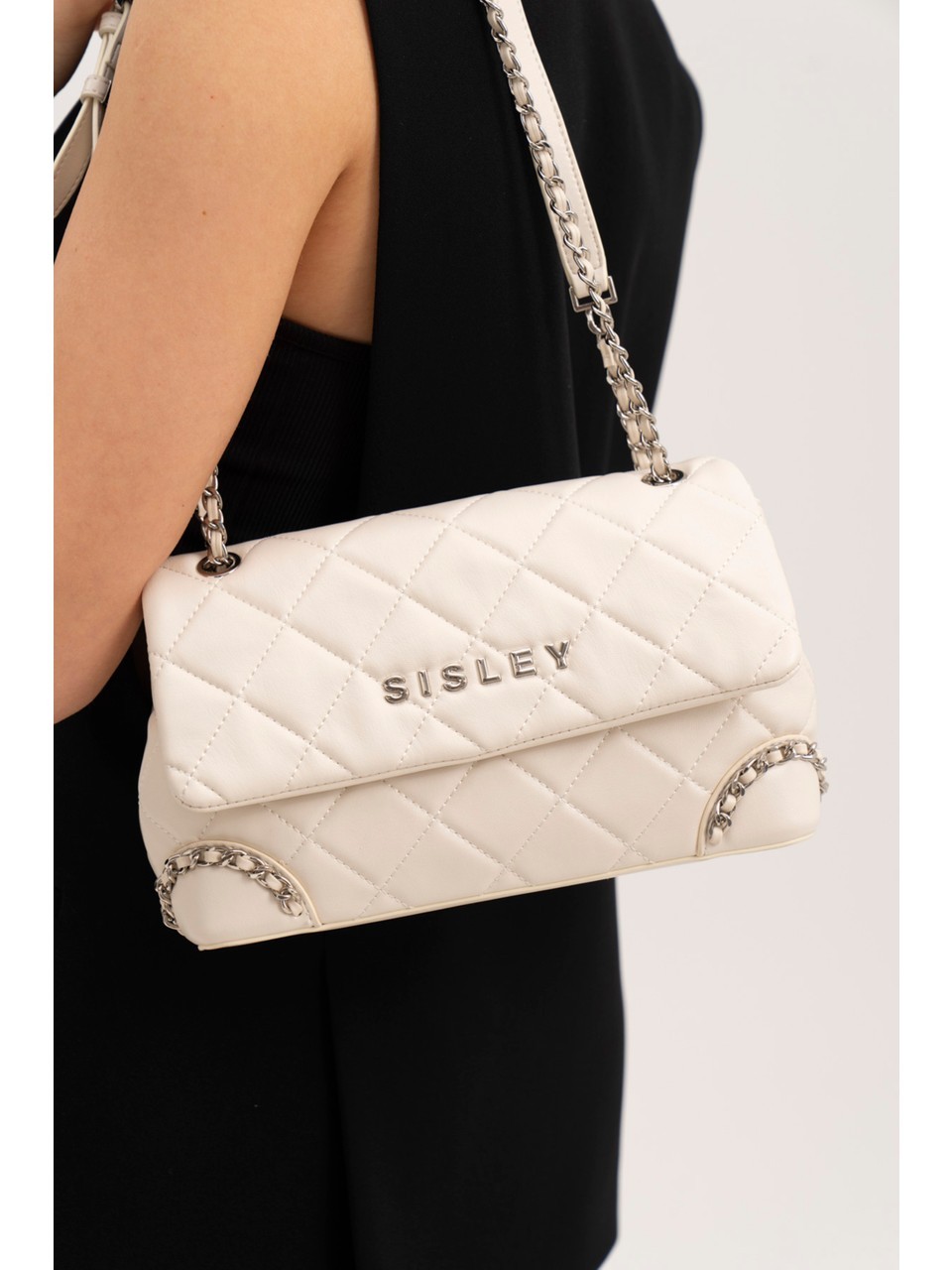 Sisley Kol Çantası Beyaz SLY 077
