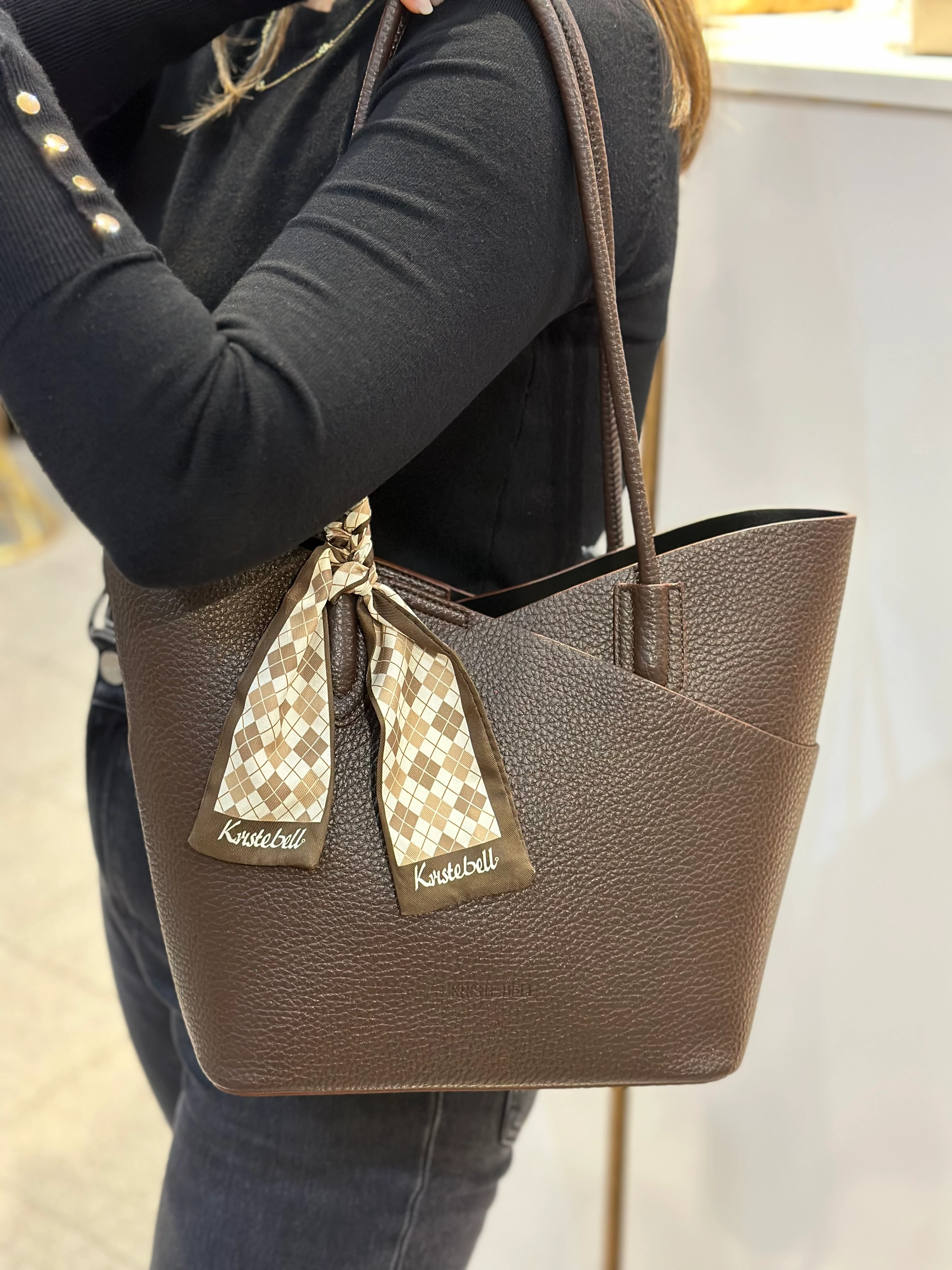 Krıste Bell Kahverengi Kol Çantası 