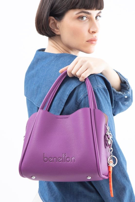 Benetton El Çantası Mürdüm BNT 1503