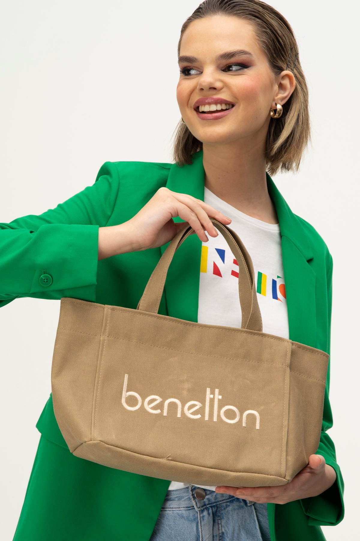 Benetton El Çantası Hardal BNT 1102