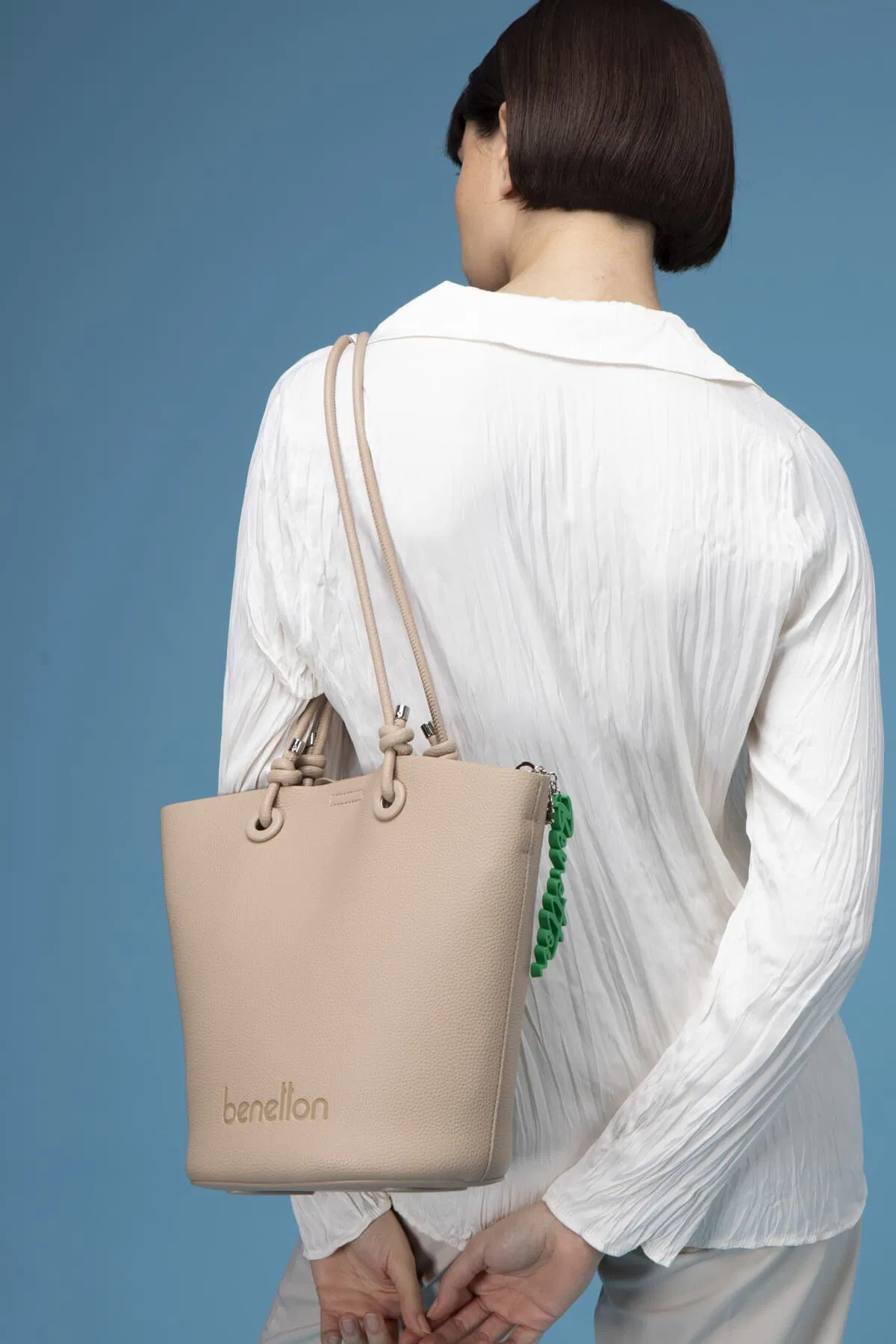 Benetton Kol Çantası Ten BNT 1502