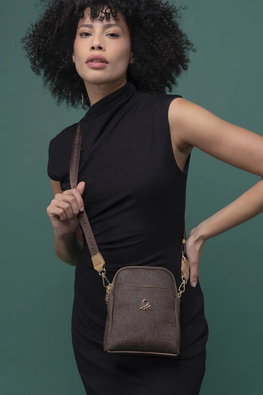 Benetton Çapraz Çanta Kahve-Camel BNT 1294