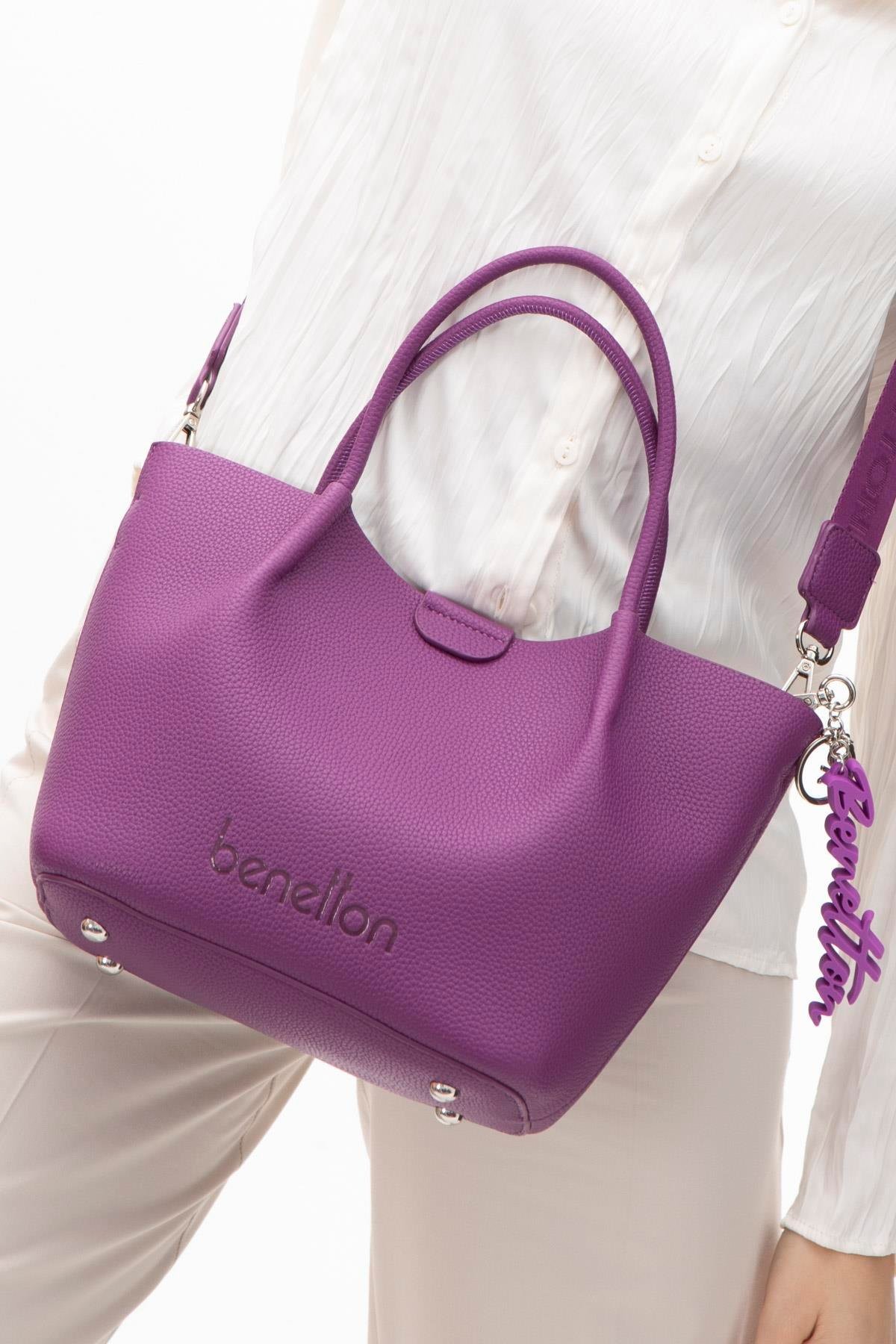 Benetton El Çantası Mürdüm BNT 1508