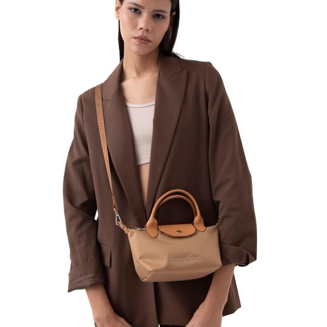 Benetton El Çantası Camel BNT 1360