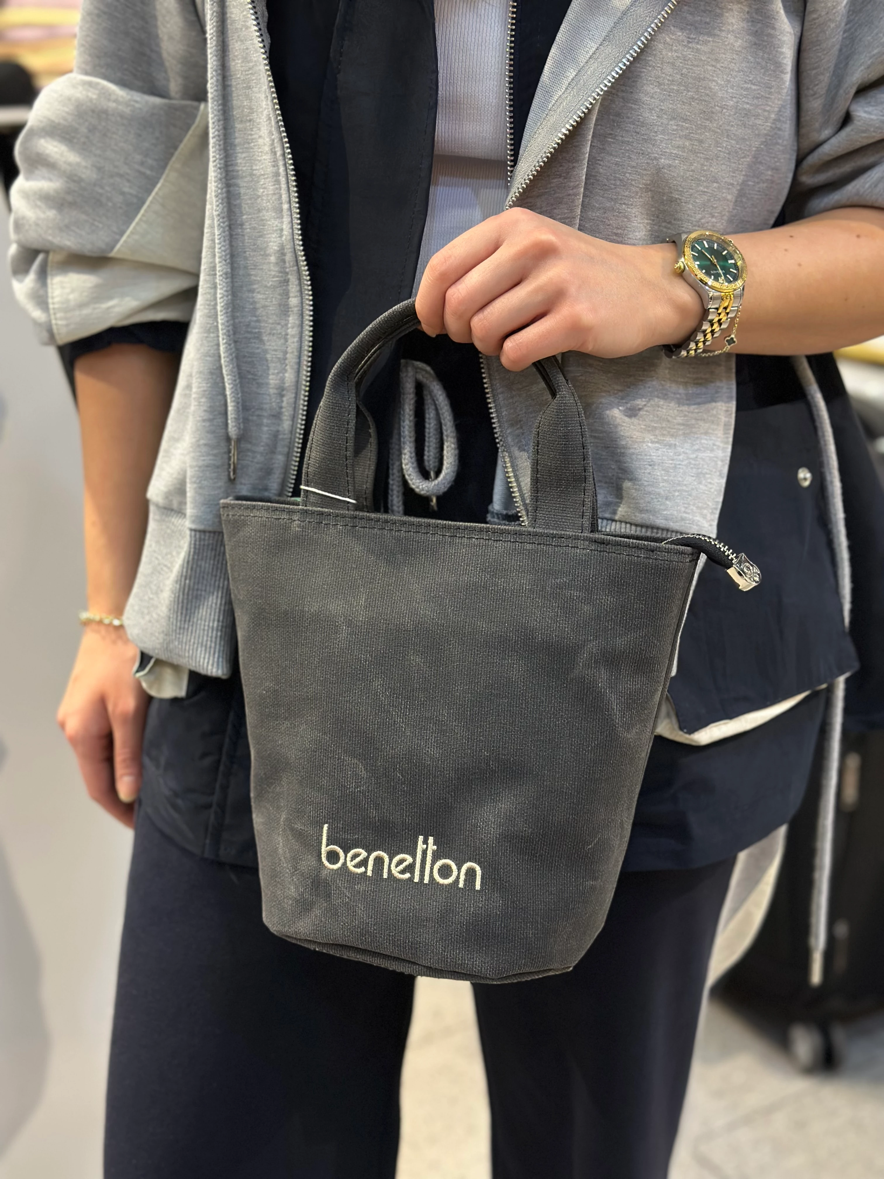 Benetton El Çantası Siyah BNT 1619