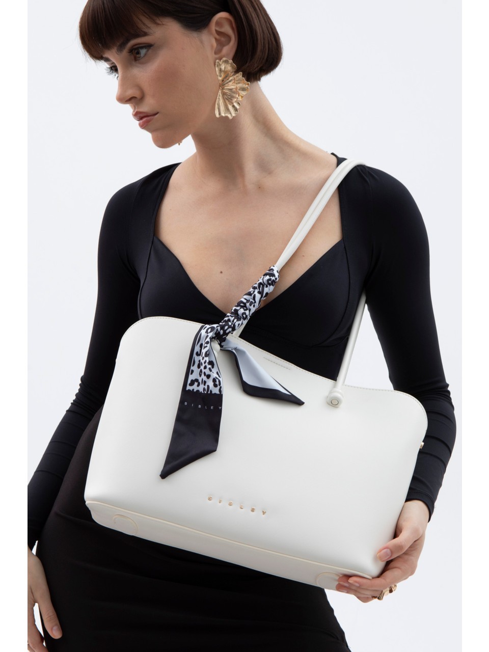 Sisley Kol Çantası Beyaz SLY 155