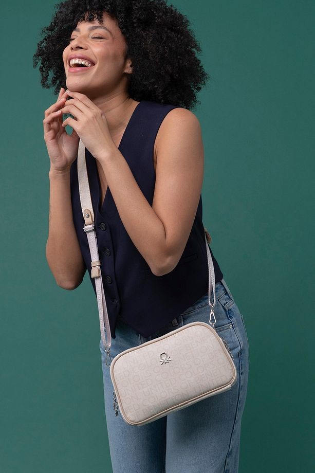 Benetton Çapraz Çanta Bej BNT 1277