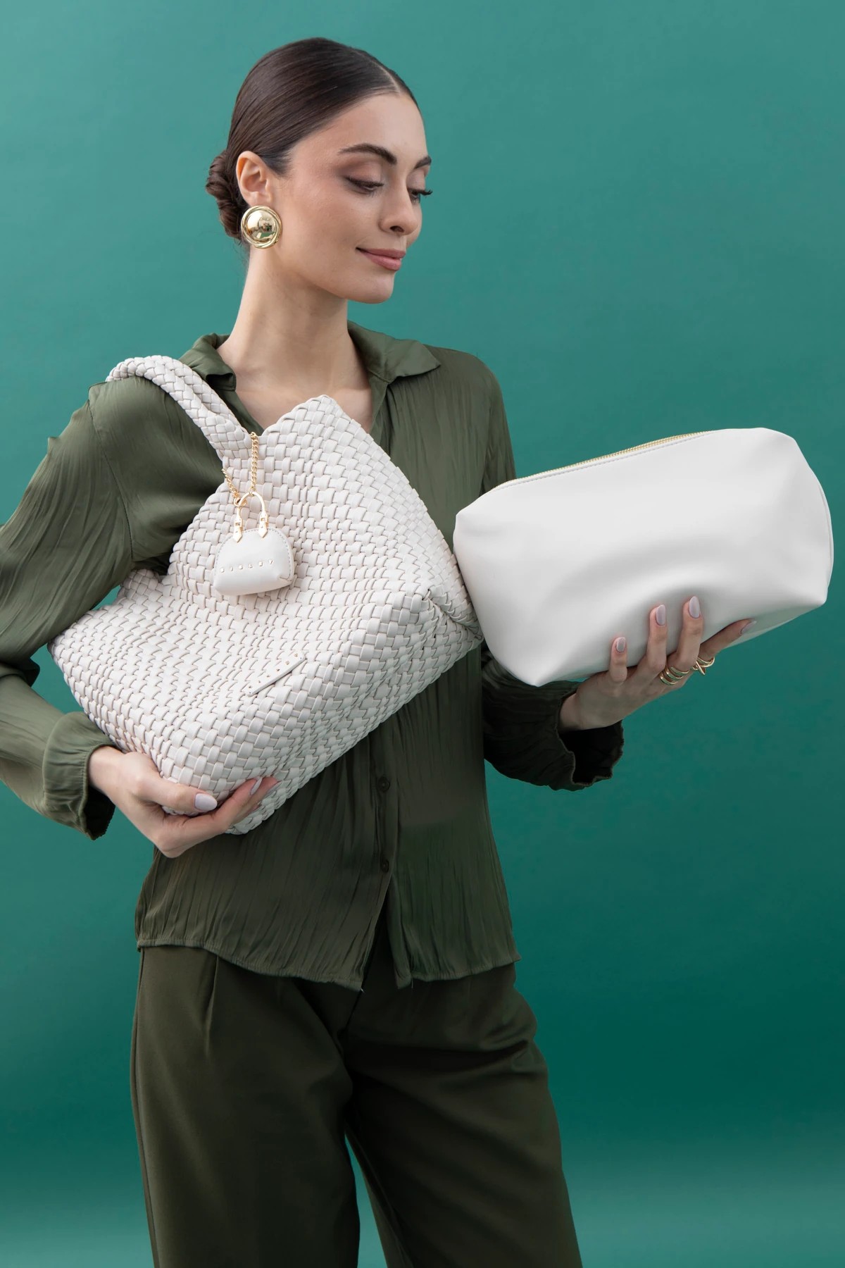 Sisley Kol Çantası Beyaz SLY 219