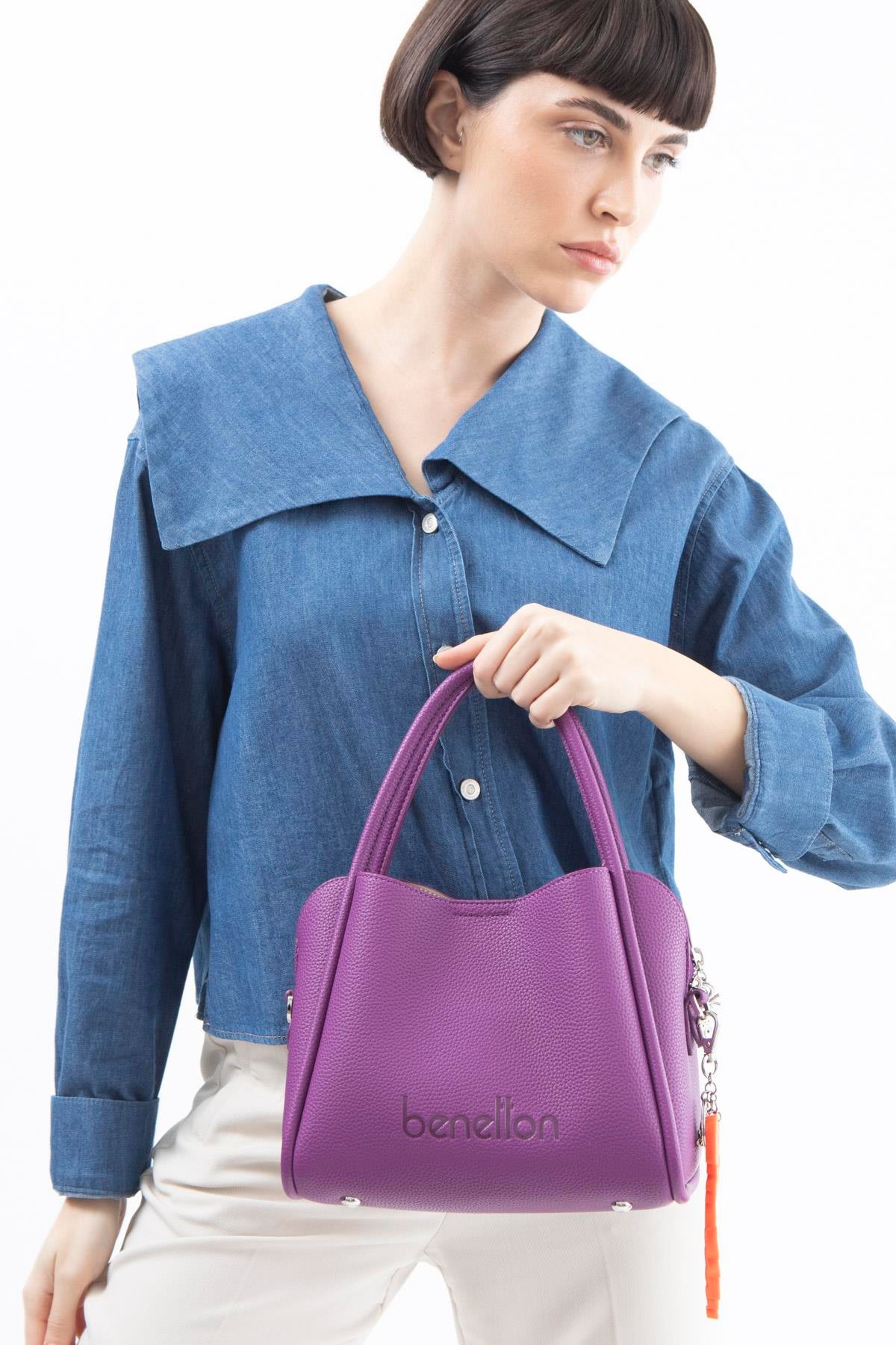 Benetton El Çantası Mürdüm BNT 1503