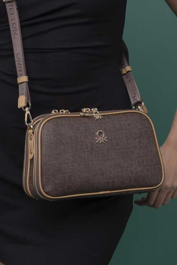 Benetton Çapraz Çanta Kahve Camel BNT 1277