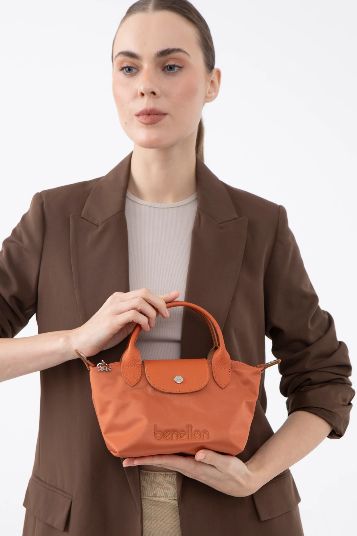 Benetton El Çantası Turuncu BNT 1360