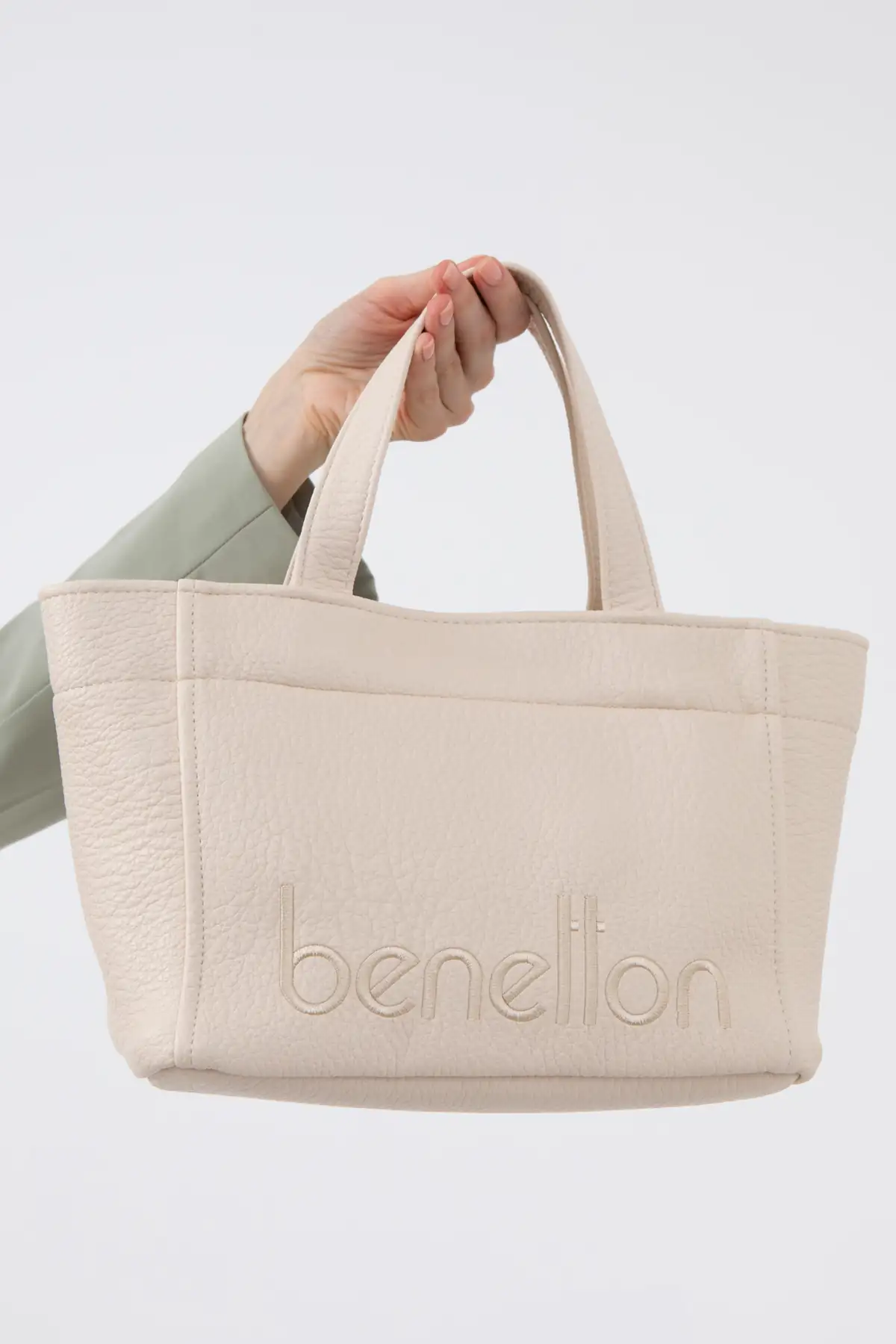 Benetton Kol Çantası Bej BNT 1477