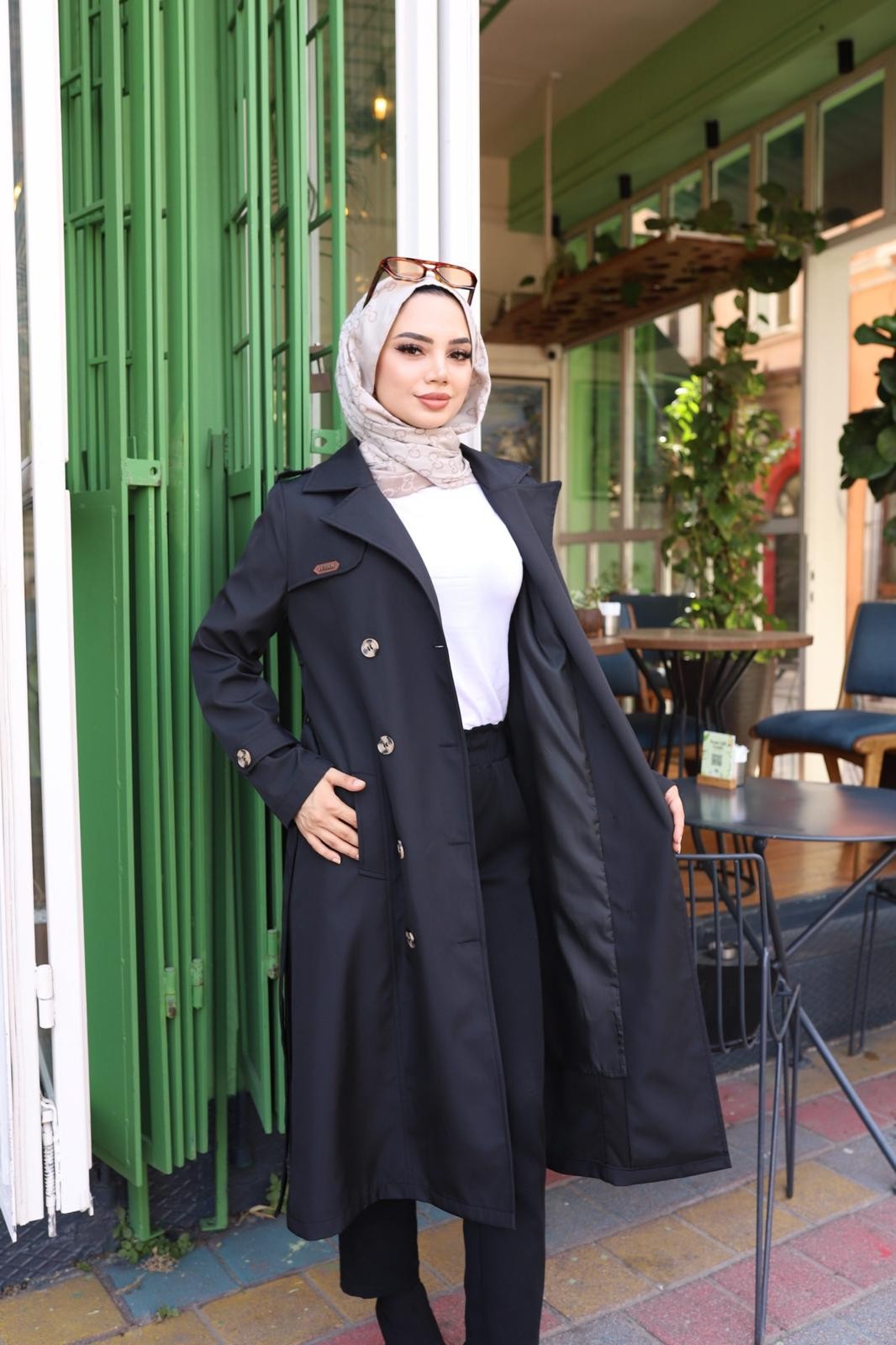 İçi Astarlı Kemerli Trençkot