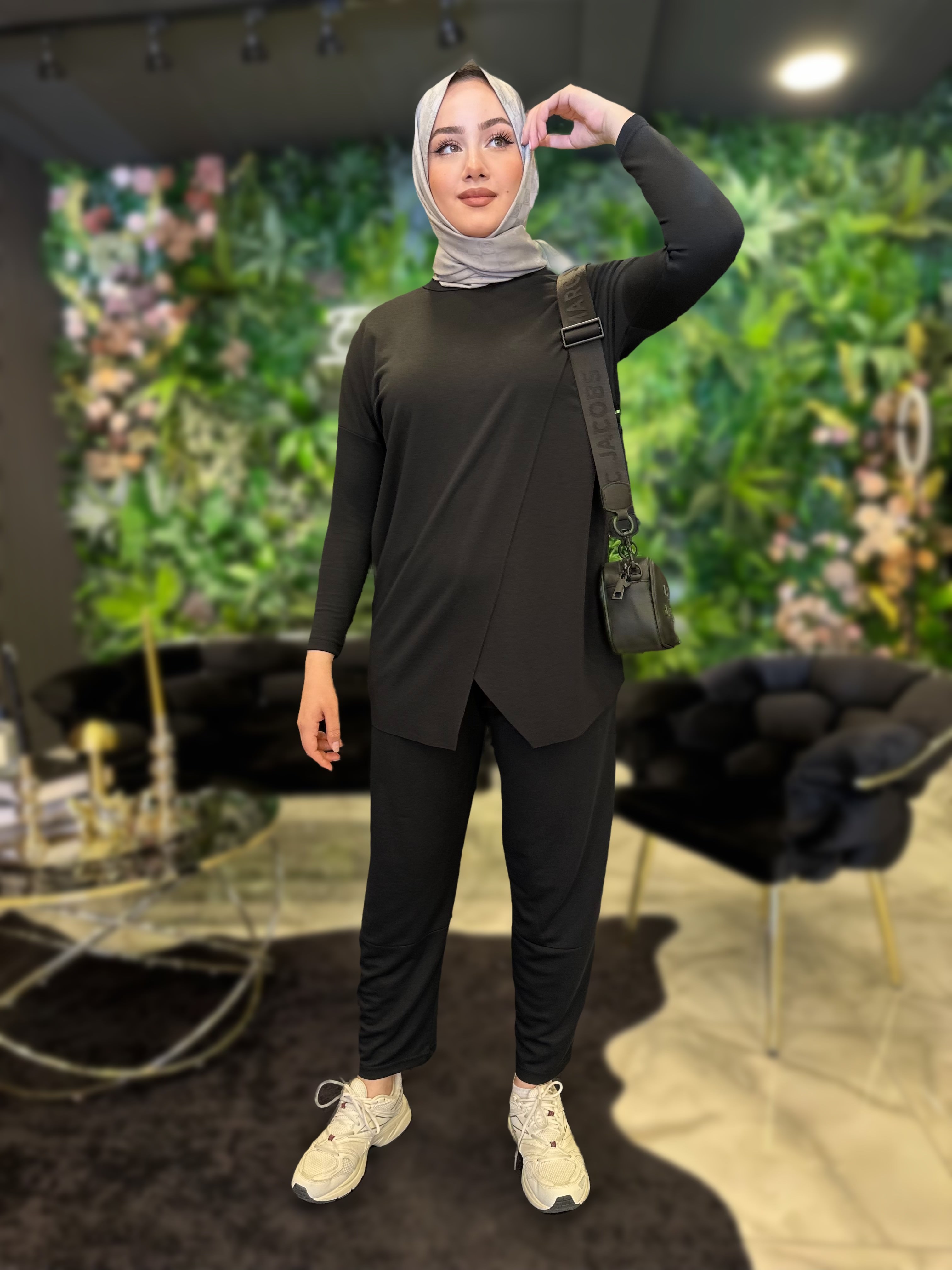 MERWİSH ANTRASİT MAKAS BAMBU TAKIM 1392