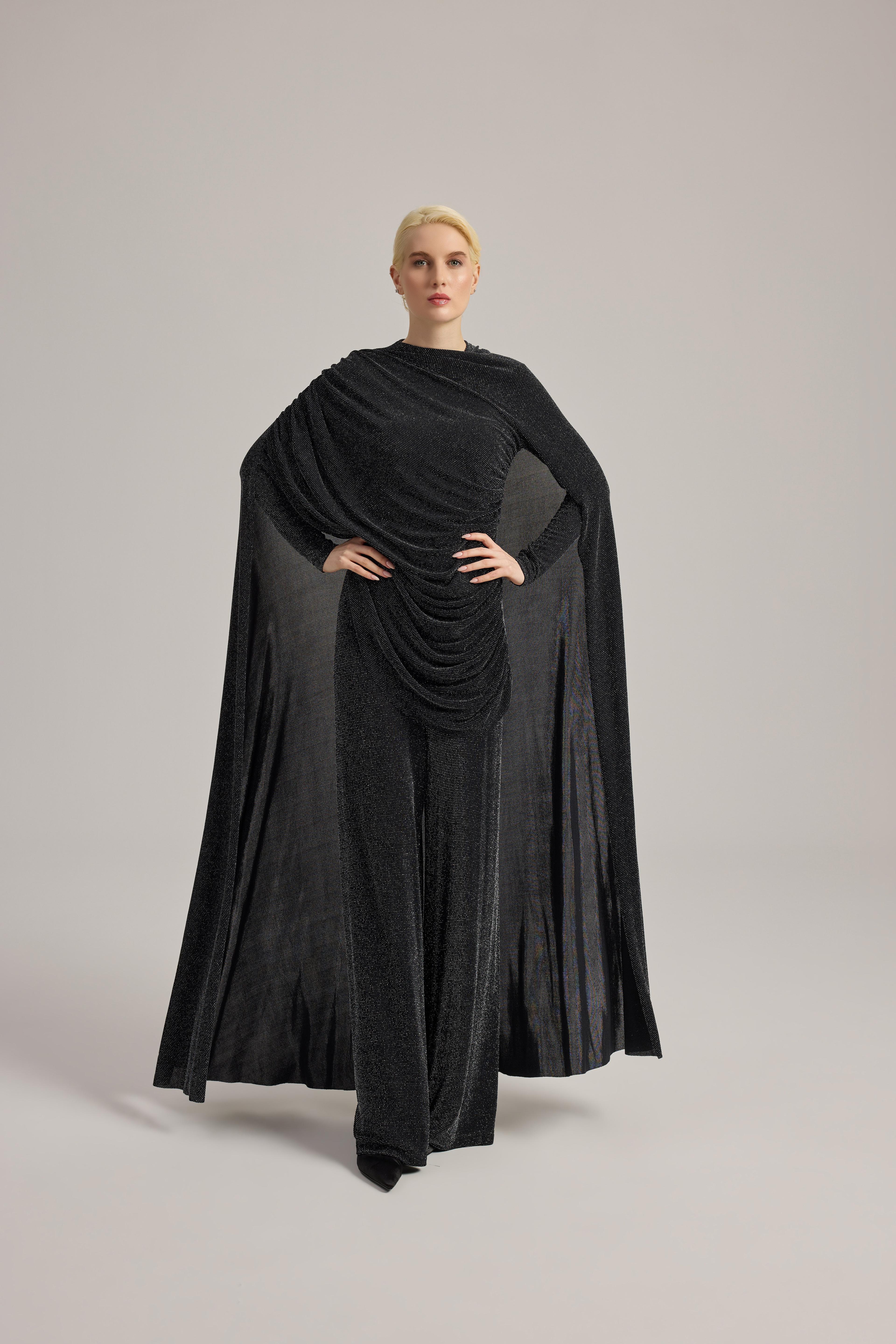 HİLAL OĞUZKAN DRAPE DETAYLI TUNİK PANTOLON ABİYE 9156