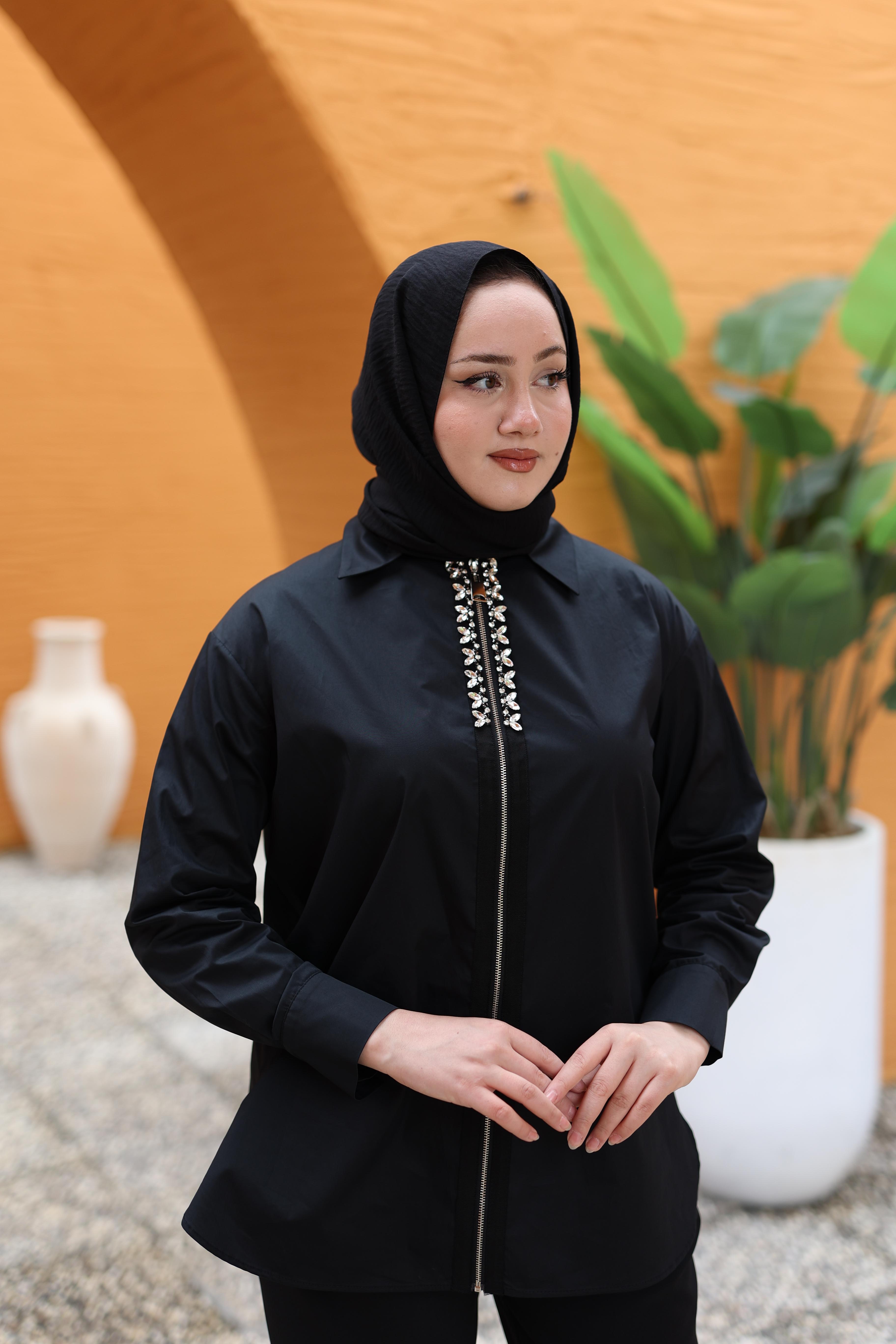 LİSA EXCLUSİVE FERMUARLI GÖMLEK 5104