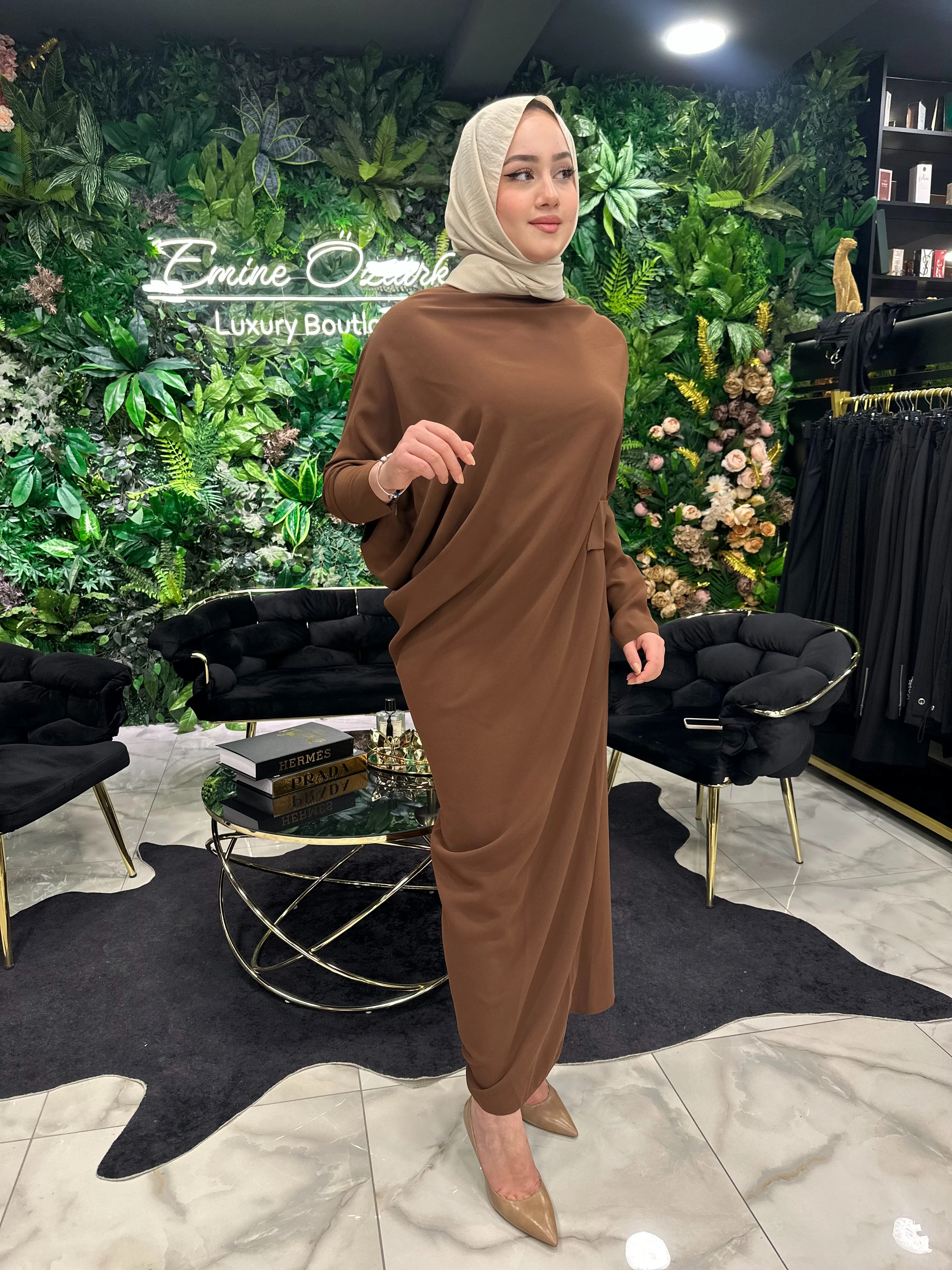 HİLAL OĞUZKAN HİNT ELBİSE 6034