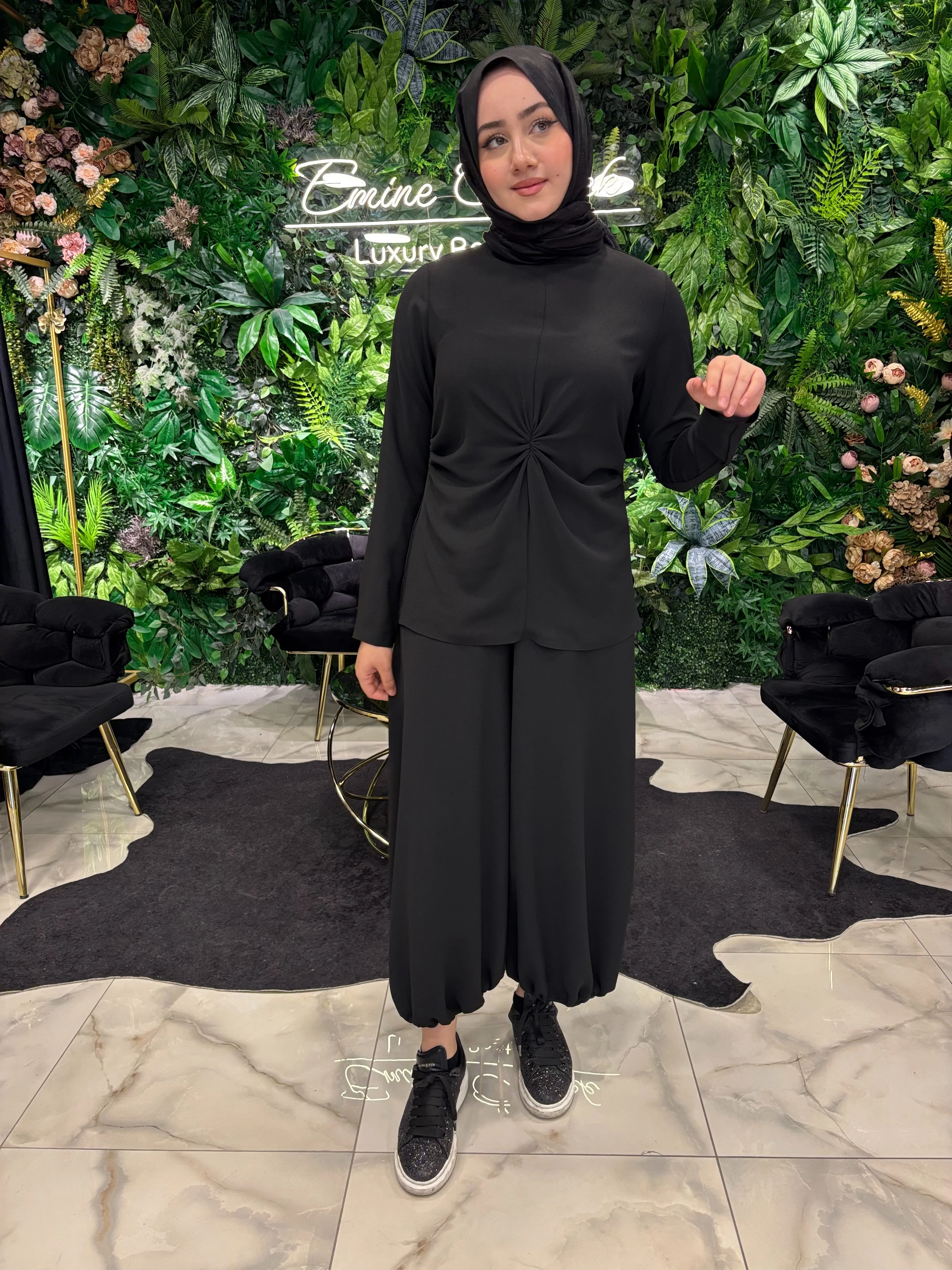 HİLAL OĞUZKAN SİMBAT ŞALVAR VE TUNİK TAKIM 25T036