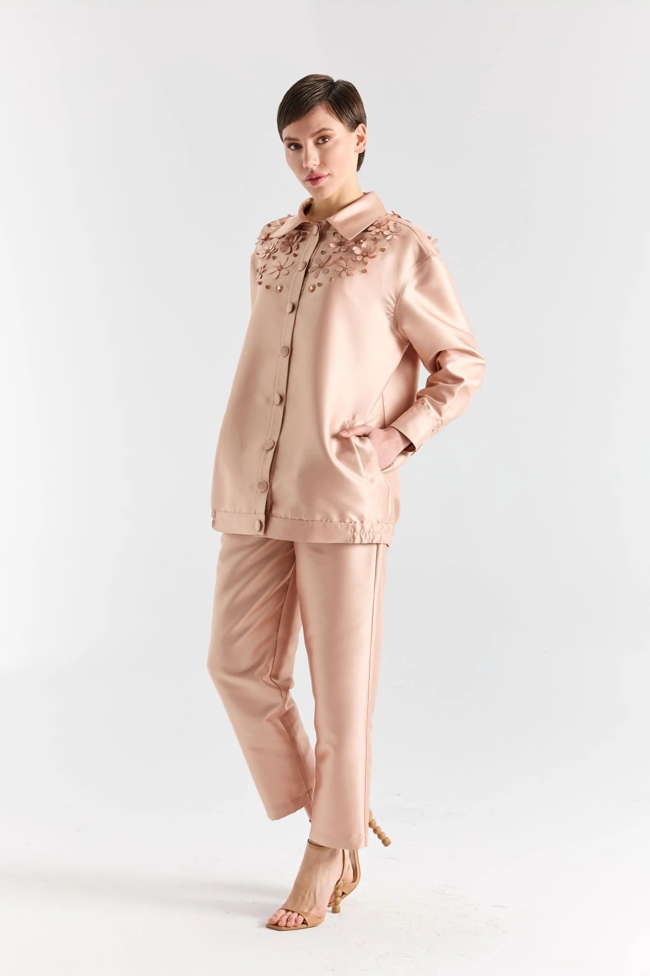 LİSA EXCLUSİVE SATEN TAKIM 5038