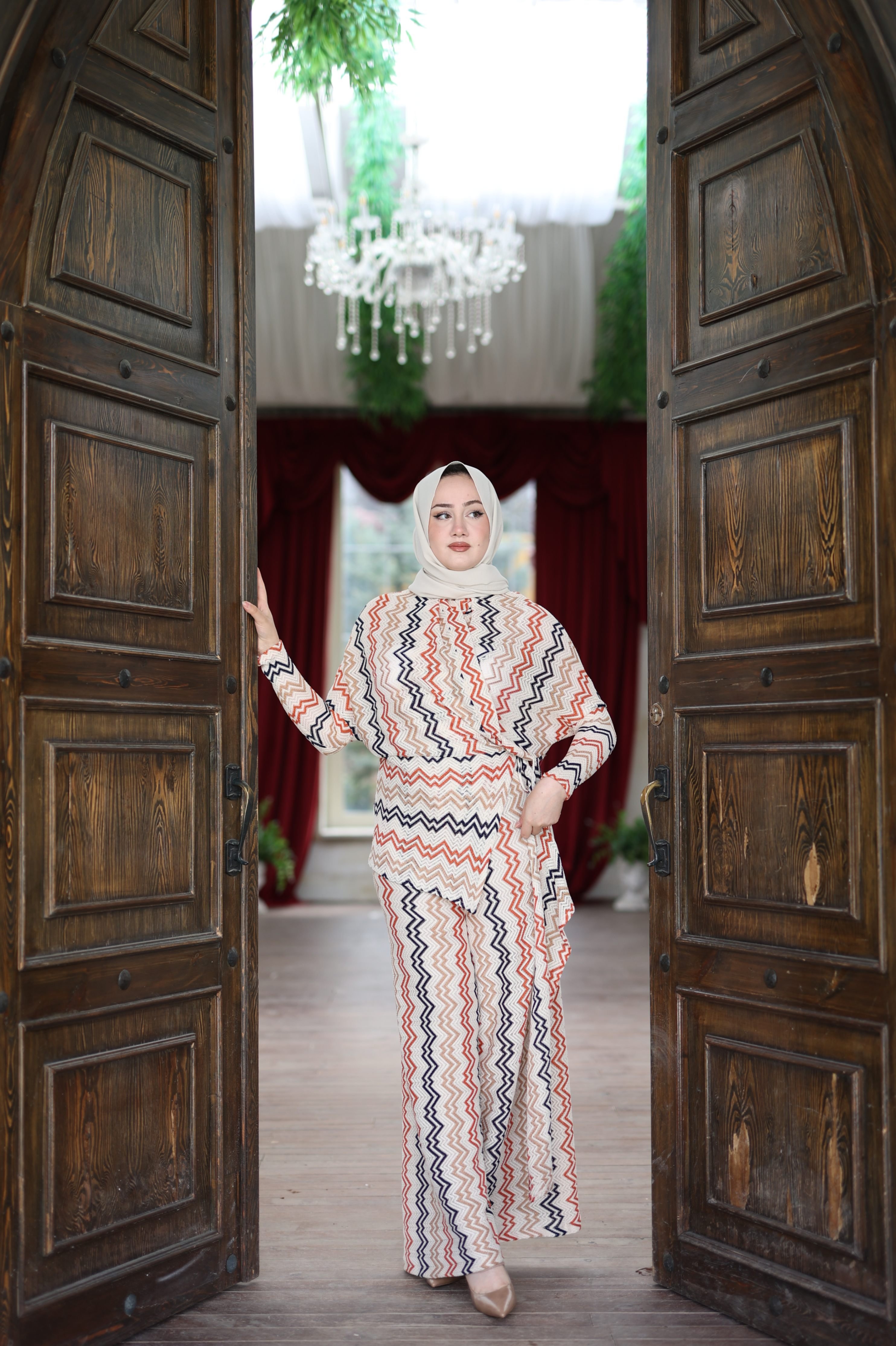 HİLAL OĞUZKAN YARASA KOL CEKET PANTOLON TAKIM 9084