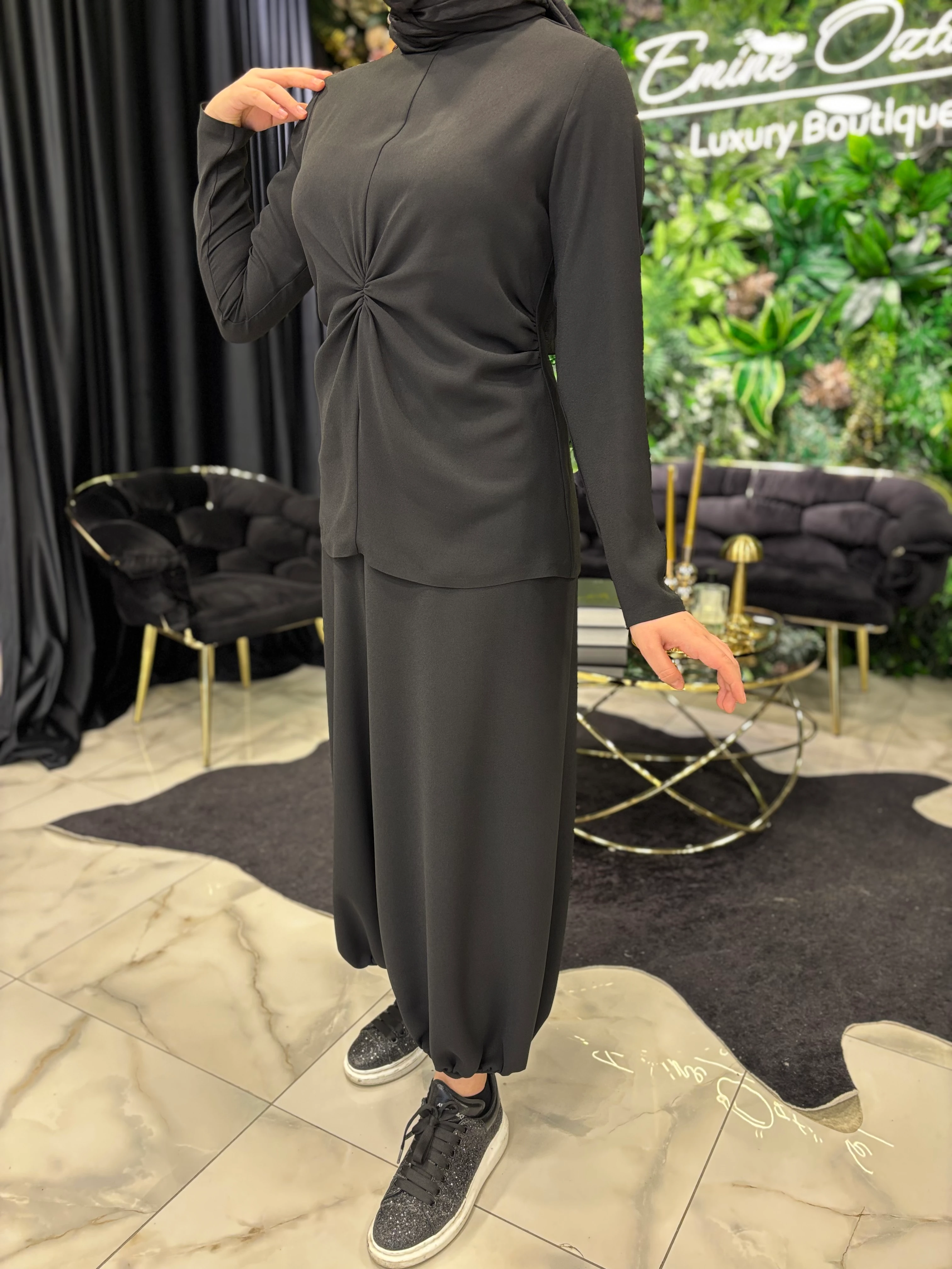 HİLAL OĞUZKAN SİMBAT ŞALVAR VE TUNİK TAKIM 25T036