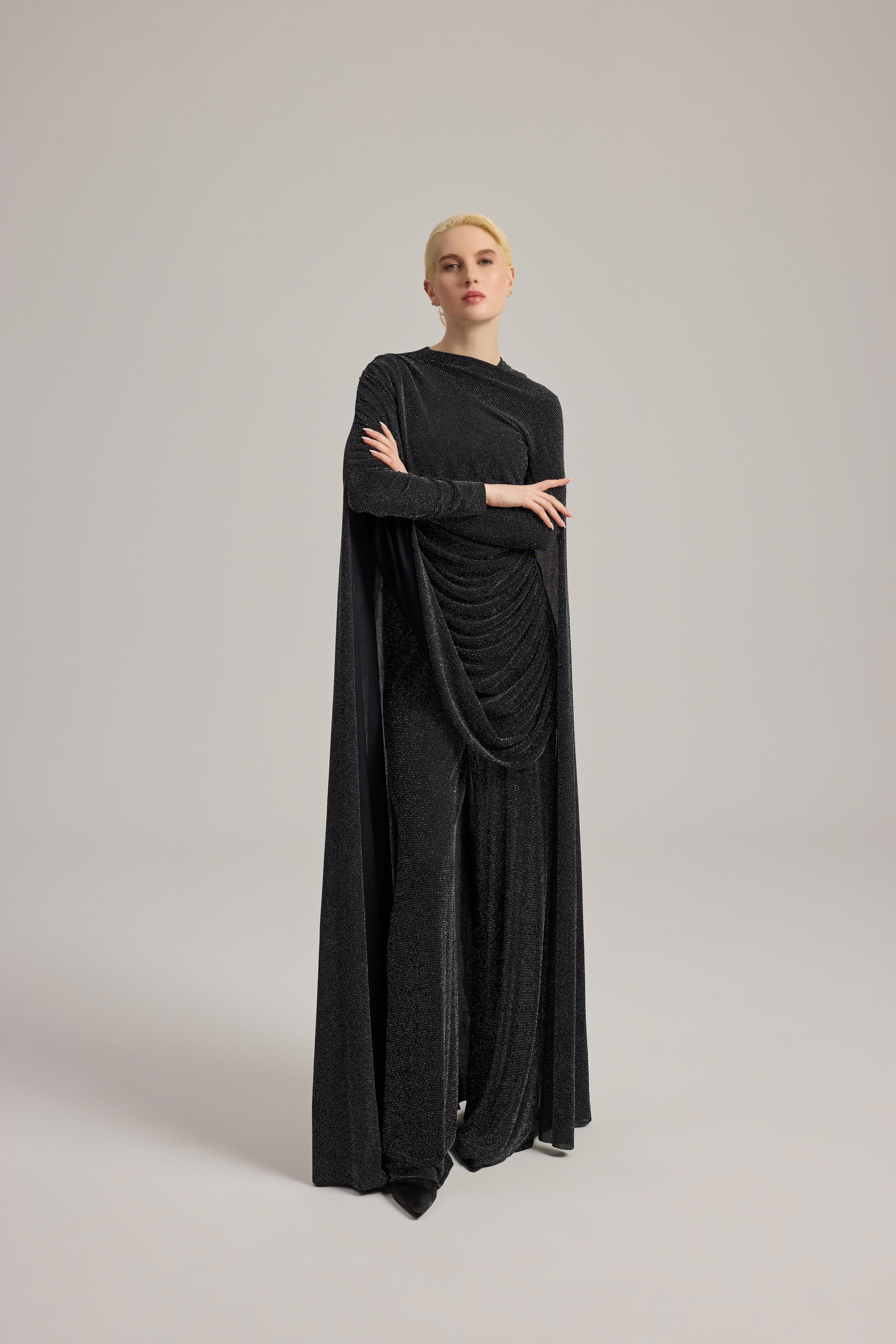 HİLAL OĞUZKAN DRAPE DETAYLI TUNİK PANTOLON ABİYE 9156