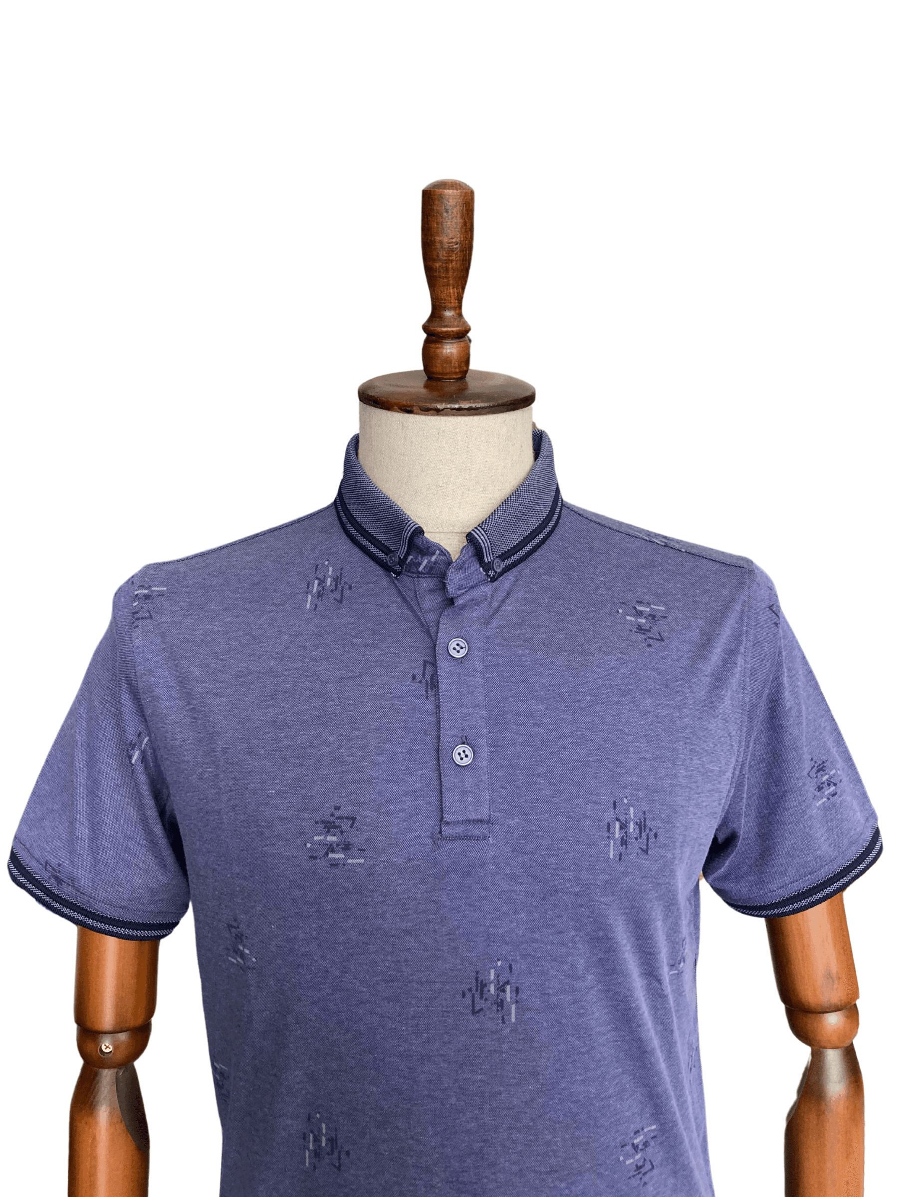 Polo Yaka Desenli Tişört