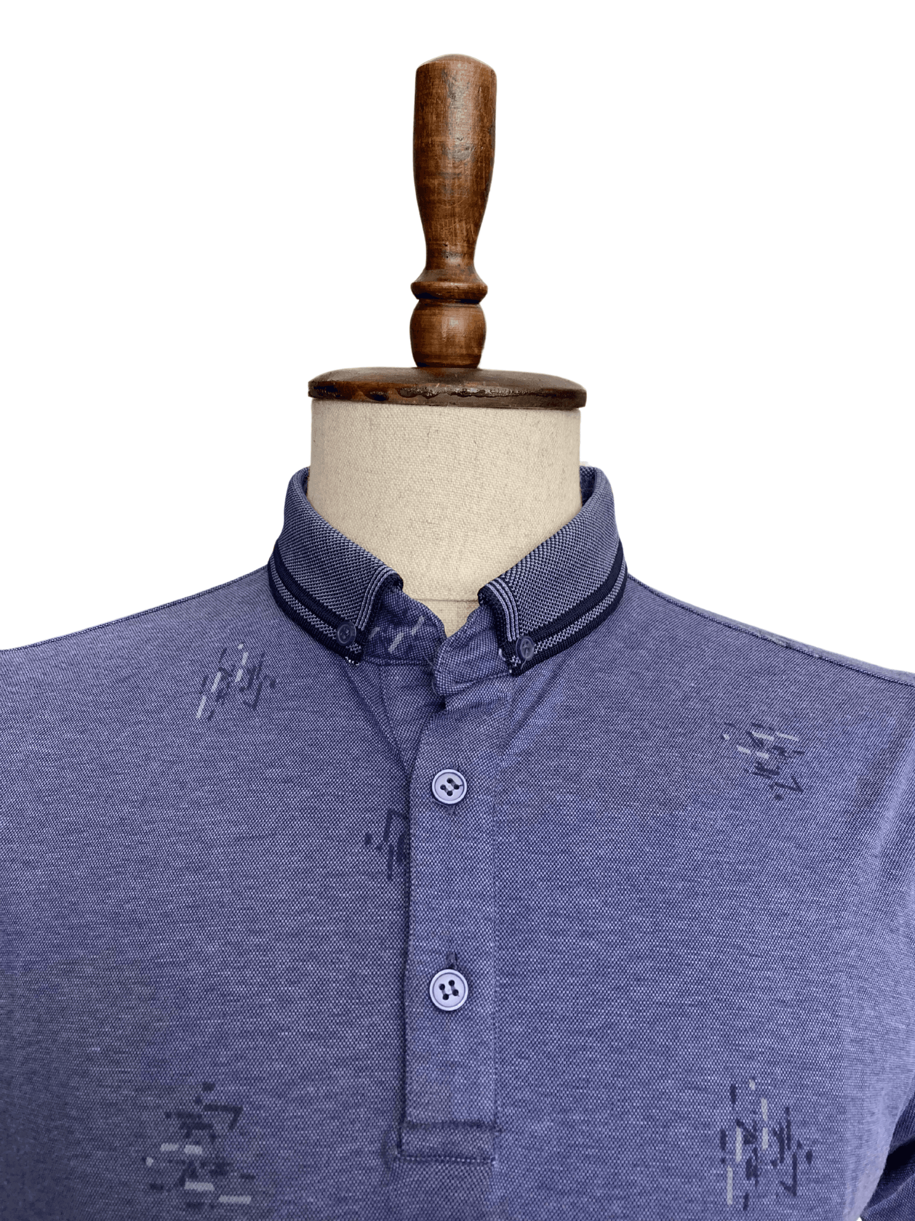 Polo Yaka Desenli Tişört