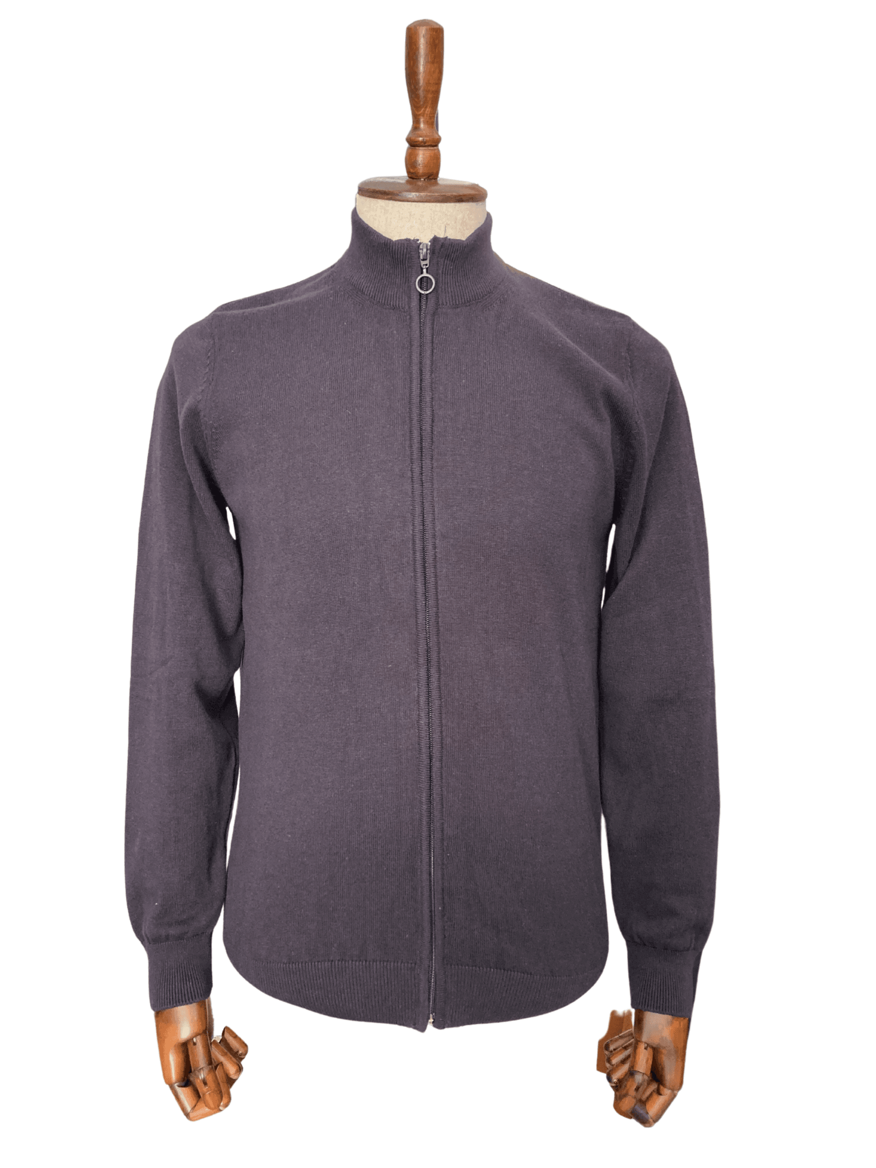 Erkek Fermuarlı Slim Fit Hırka - LACİVERT